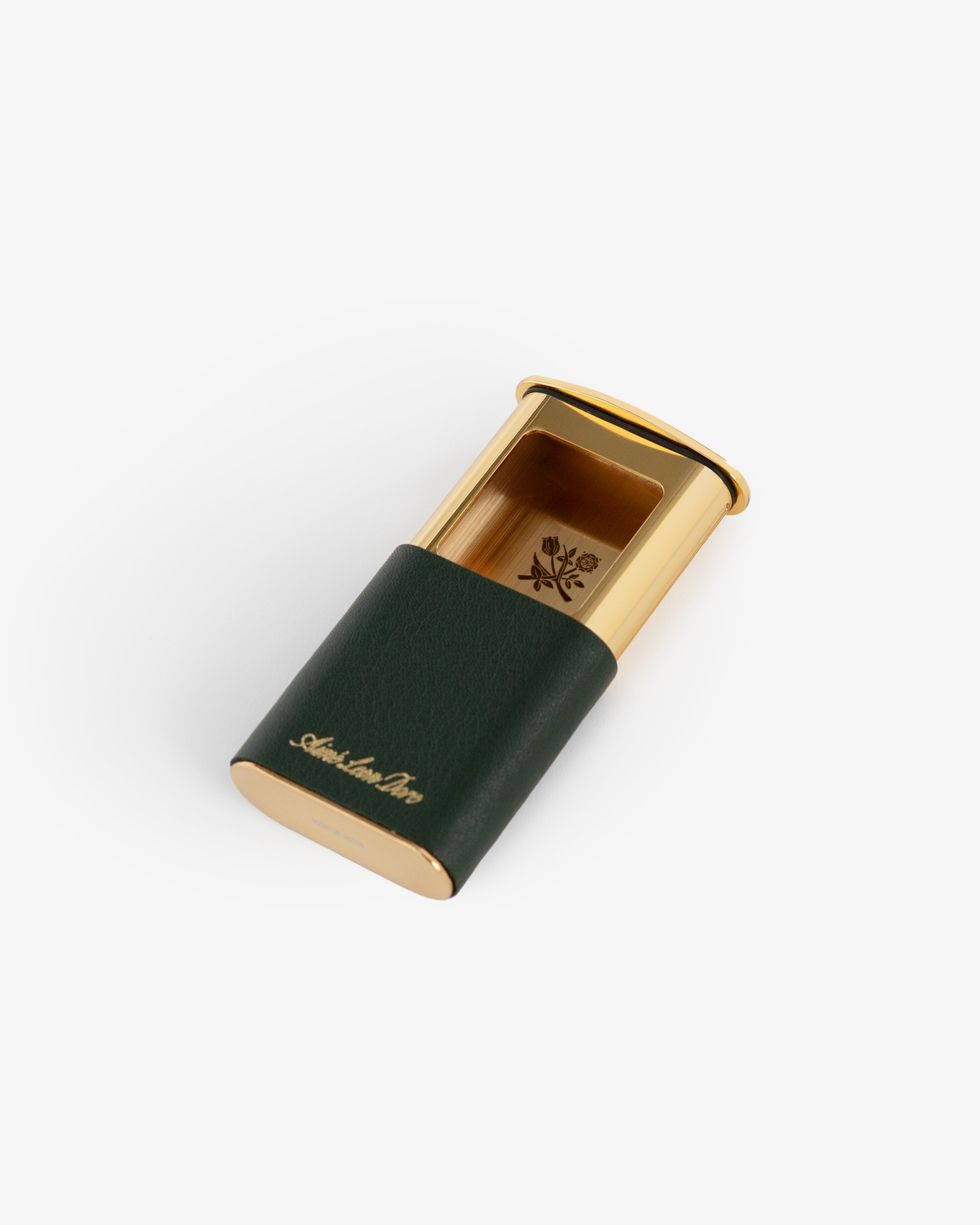 Queens Crest Leather Portable Ashtray 3