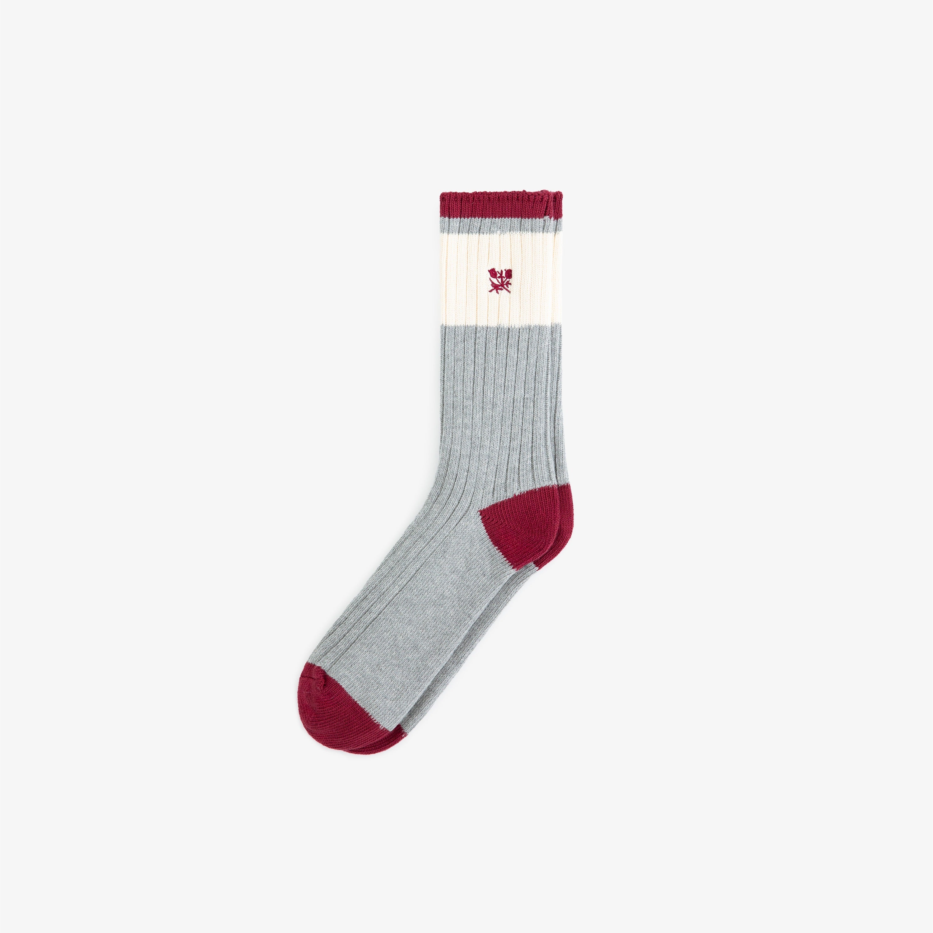 Marled Crest Socks