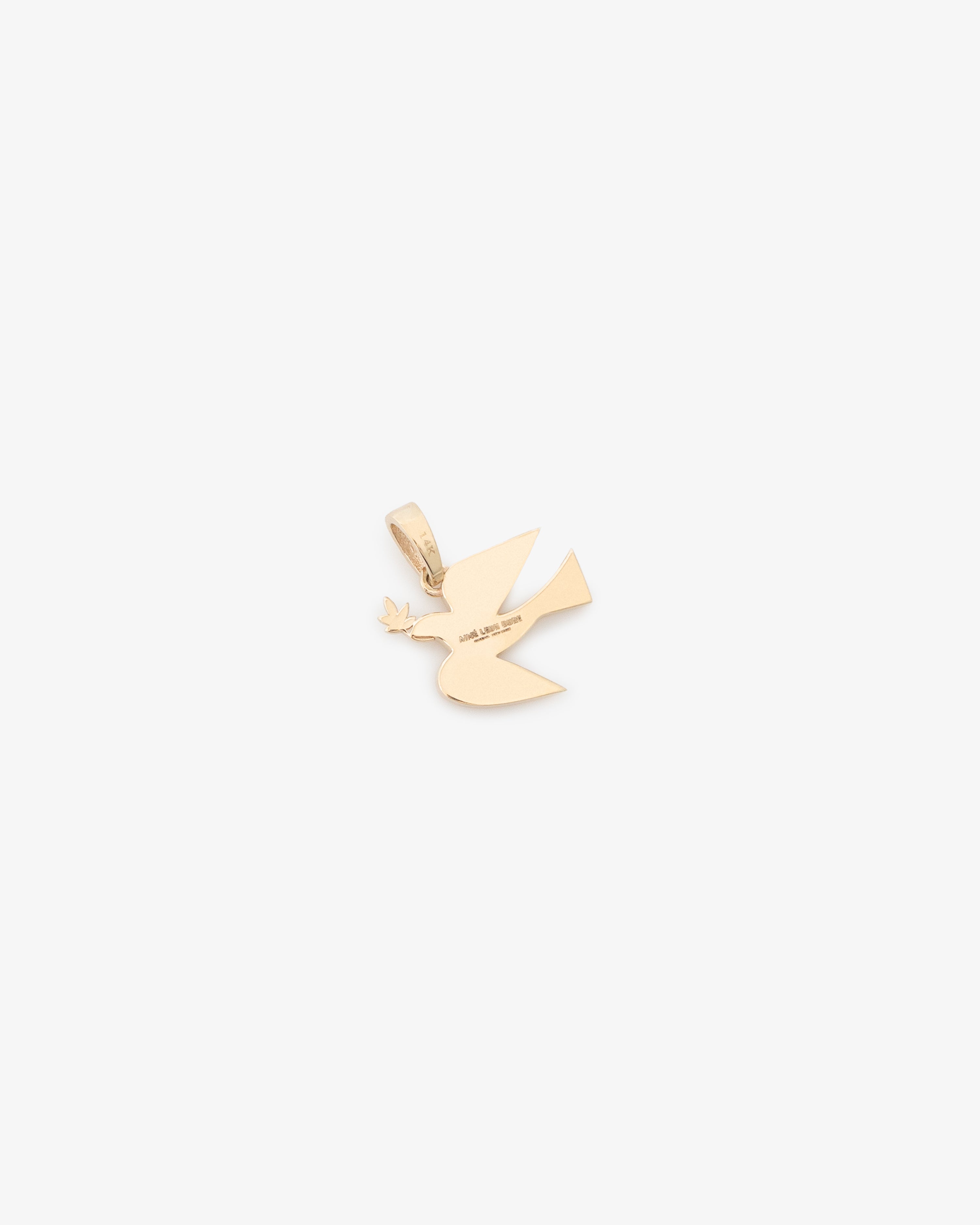 14Kt Gold Dove Pendant 3