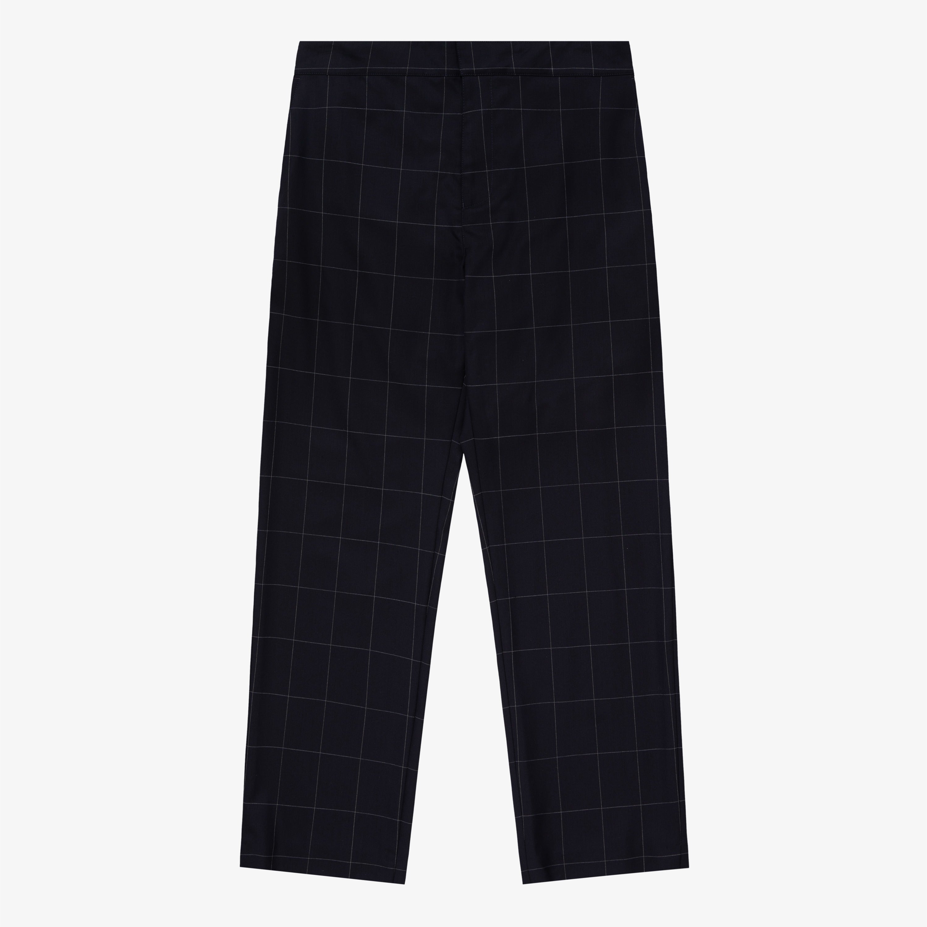 Windowpane Elasticated Waist Suit Trouser
