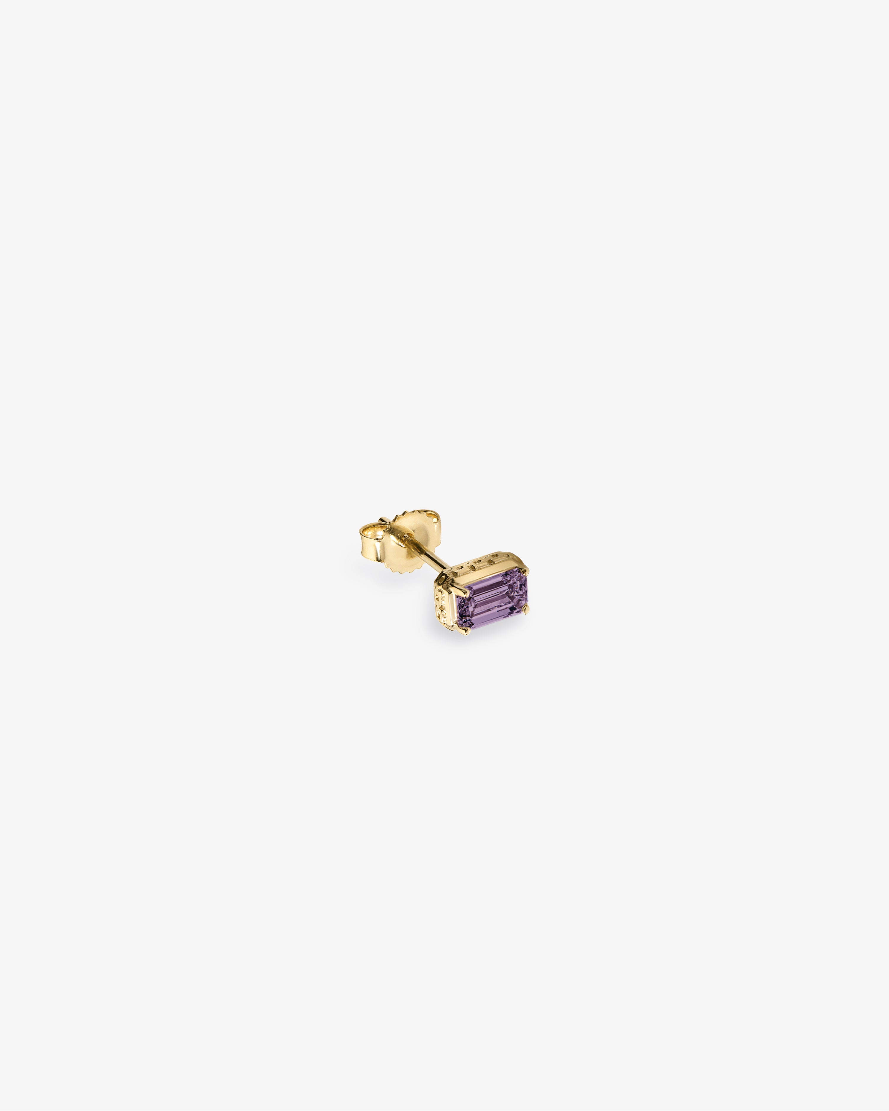 14Kt Gold Amethyst Earring 2