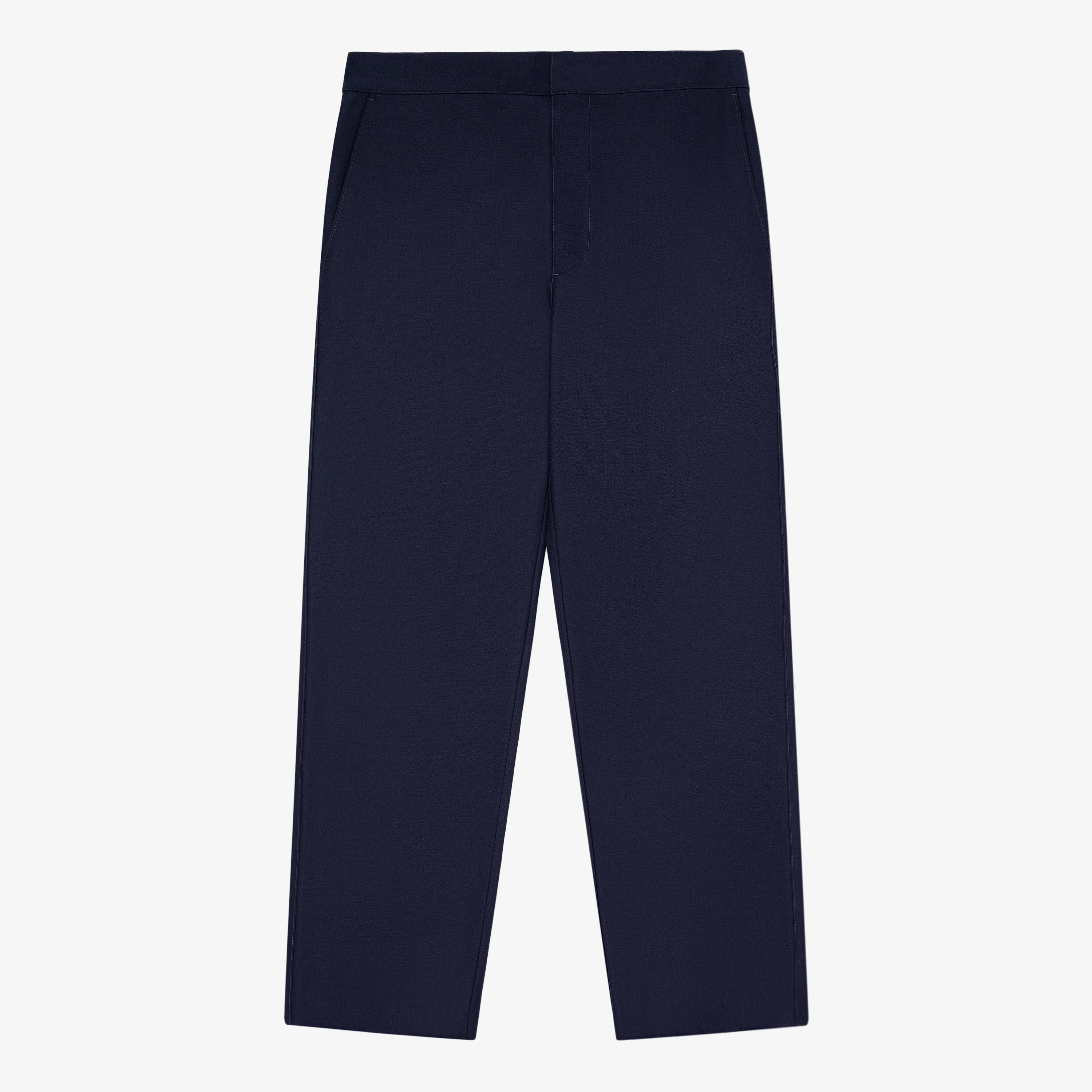 Tropical   Wool   Elasticated   Waist   Suit   Trouser