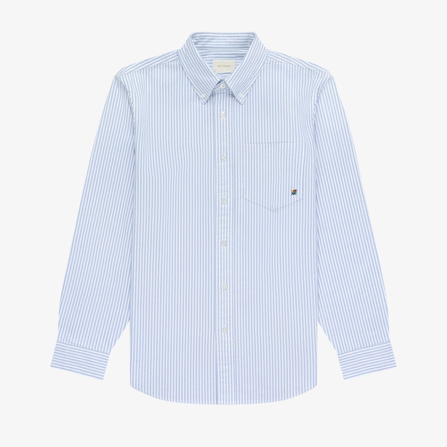 Striped     Crest    Oxford     Shirt