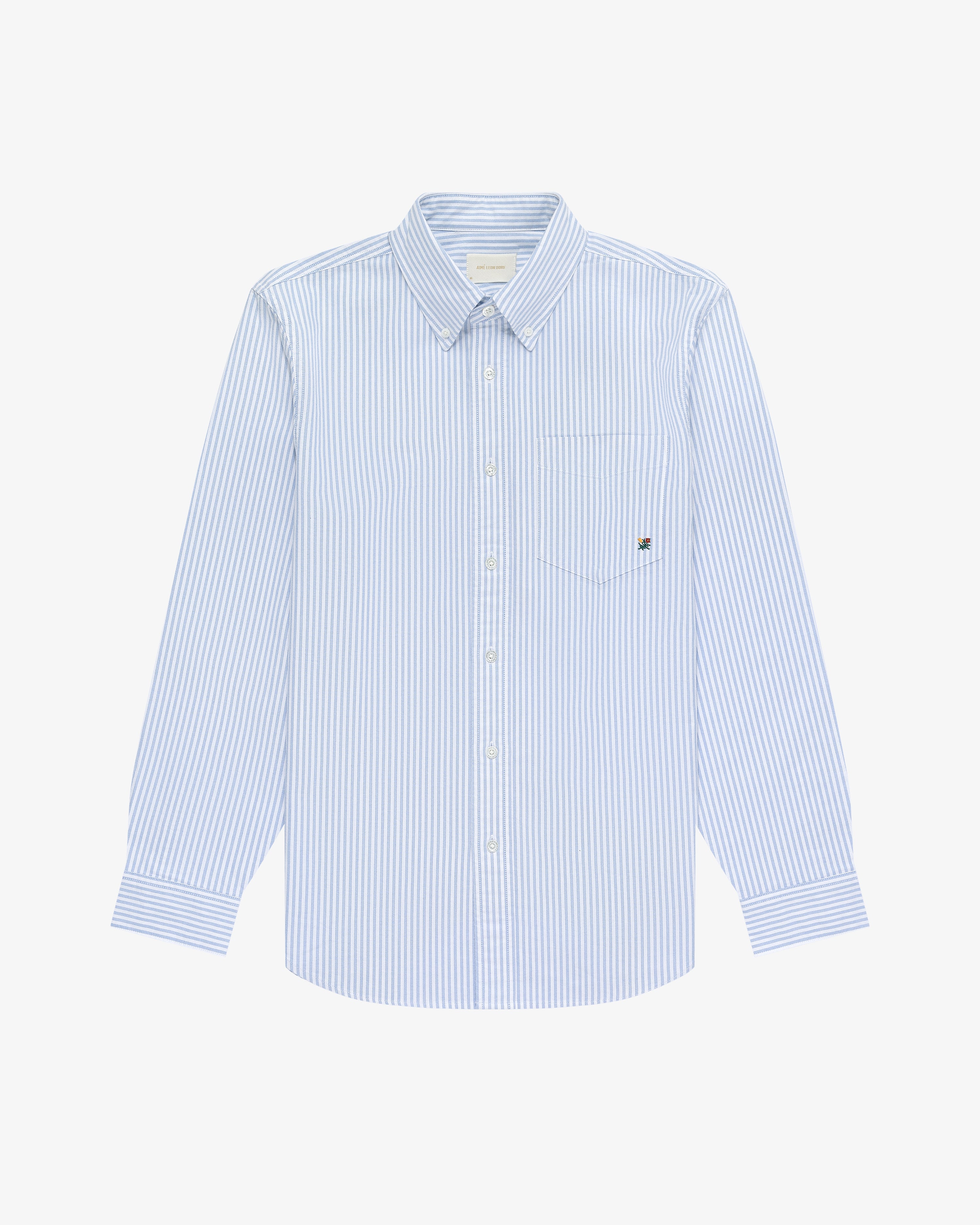 Striped     Crest    Oxford     Shirt 2