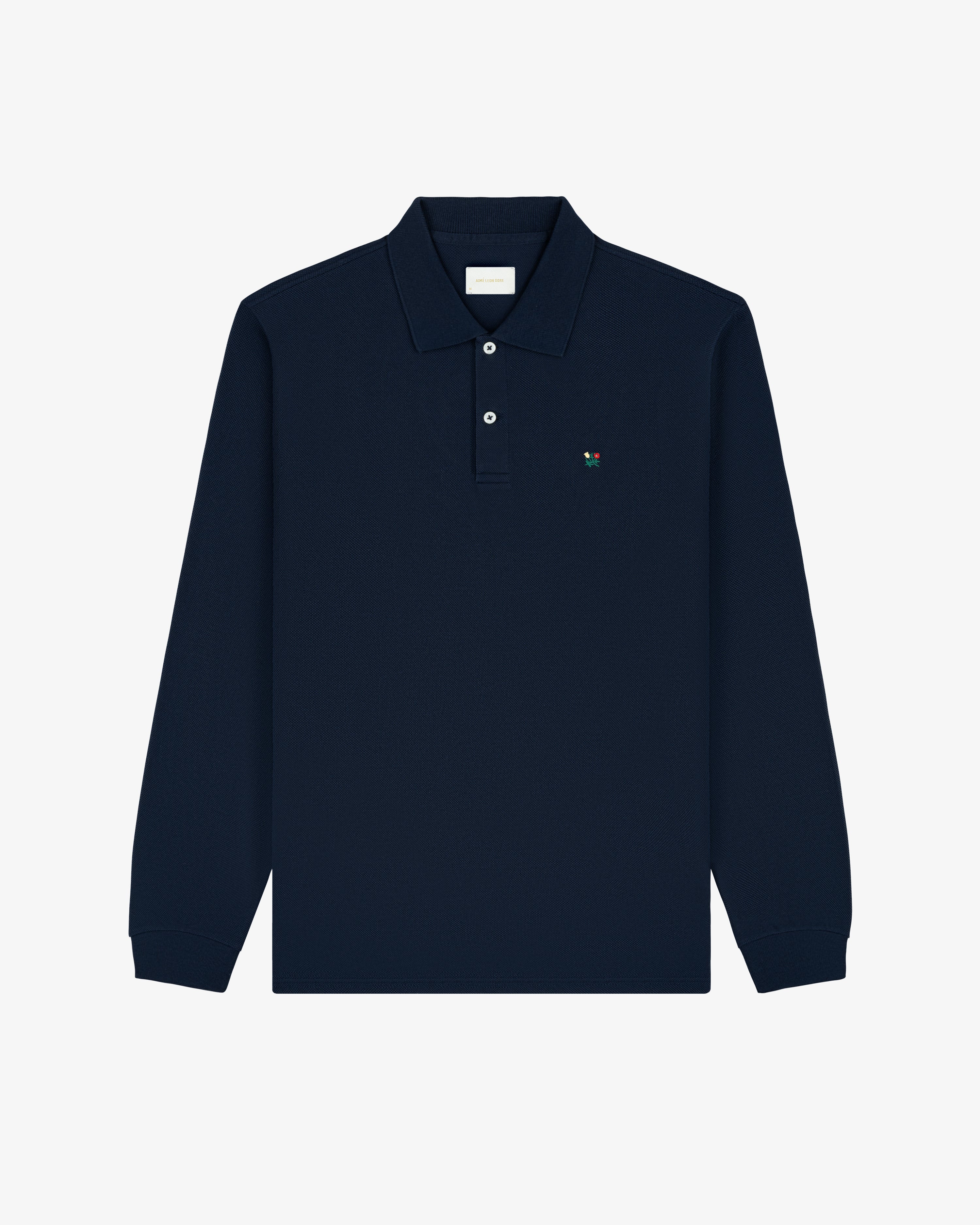 Long-Sleeve Crest   Piqué Polo 2