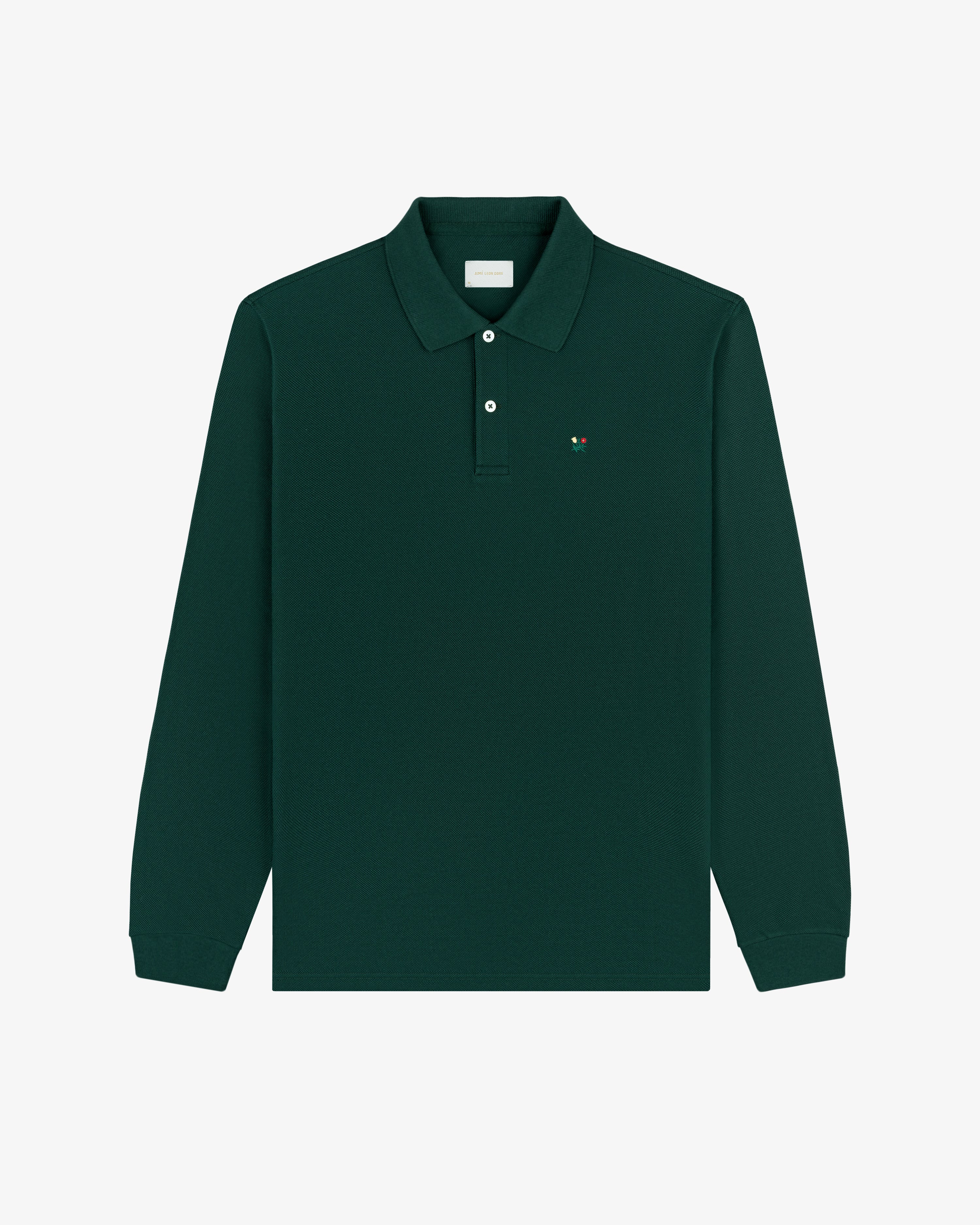 Long-Sleeve Crest   Piqué Polo 2
