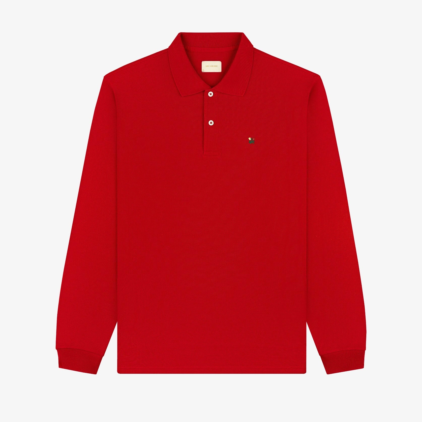 Long-Sleeve Crest   Piqué Polo