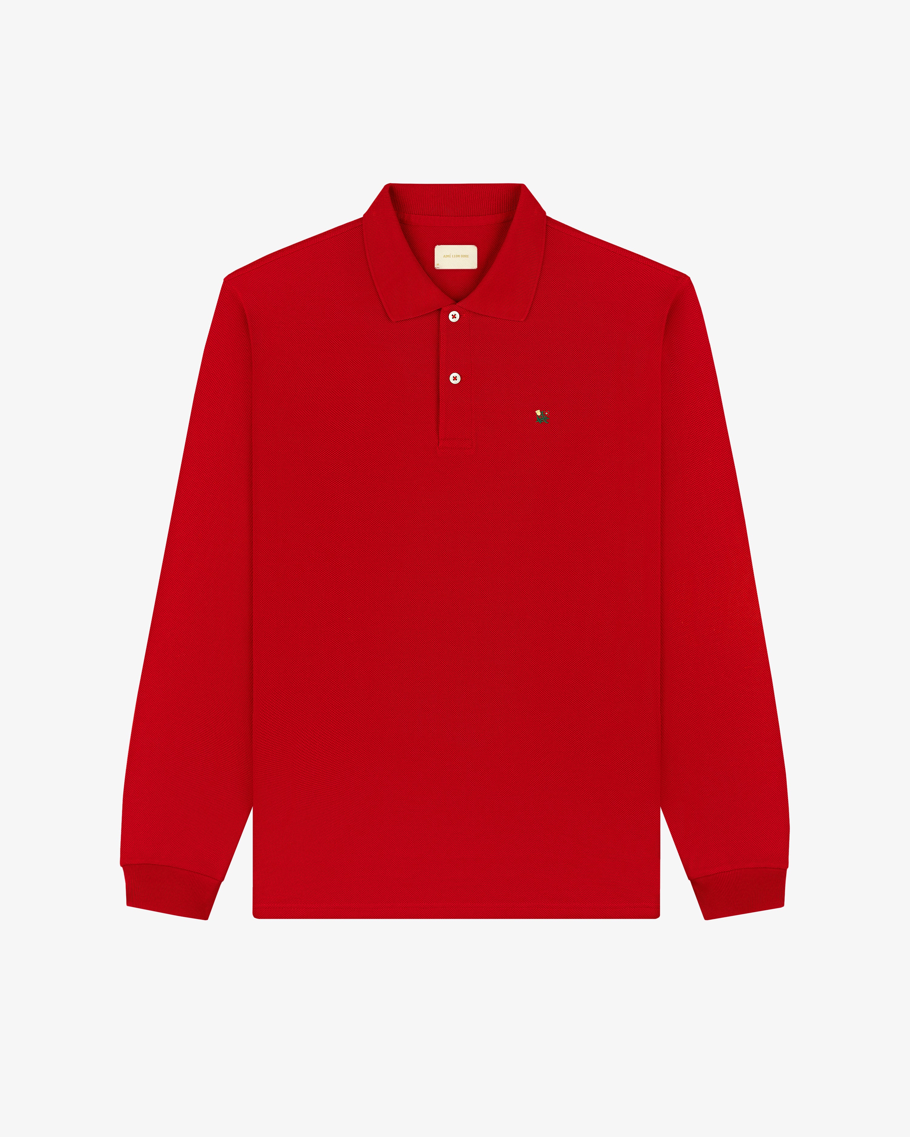 Long-Sleeve Crest   Piqué Polo 2