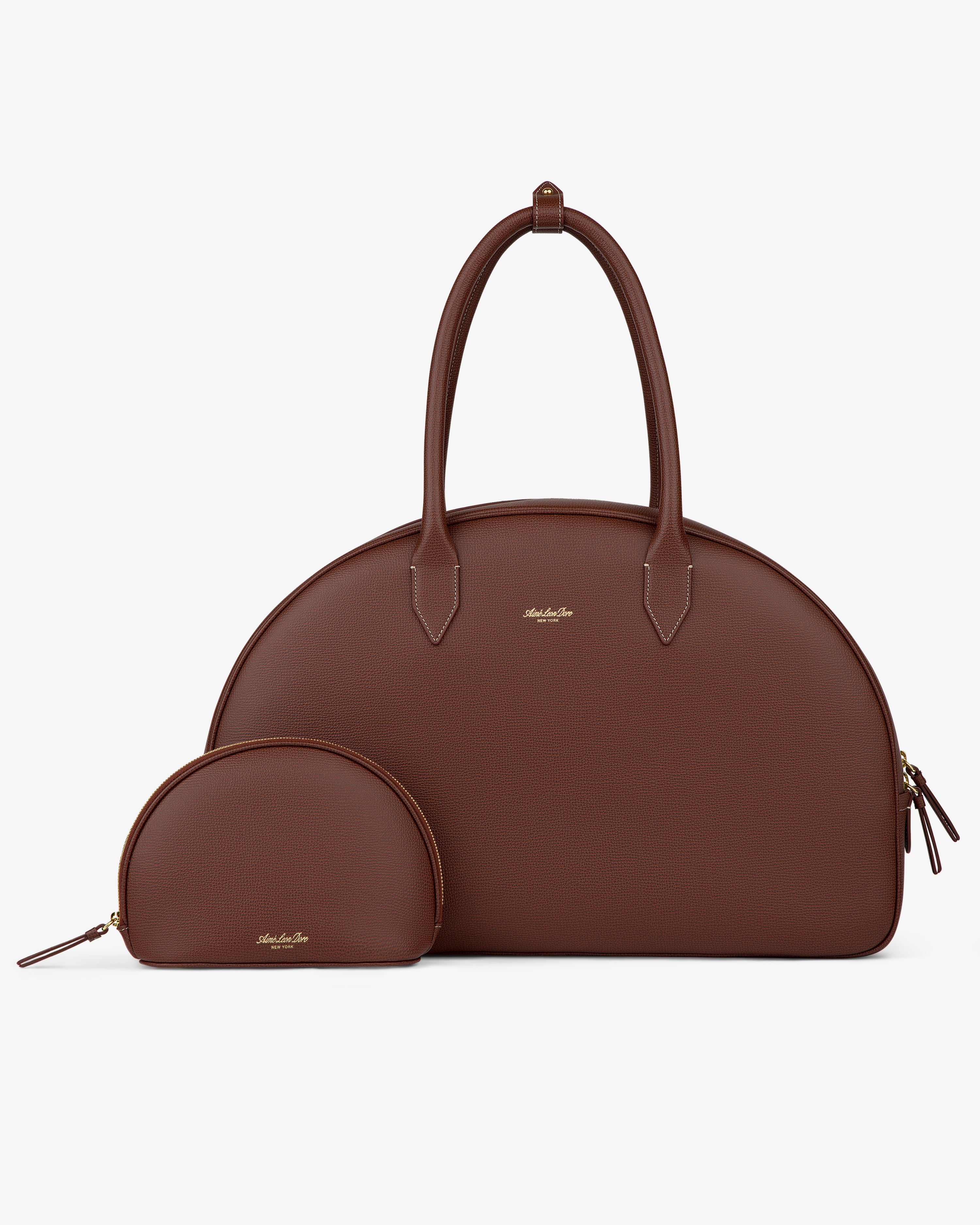 Full Grain Leather Crescent Shoulder Bag 3