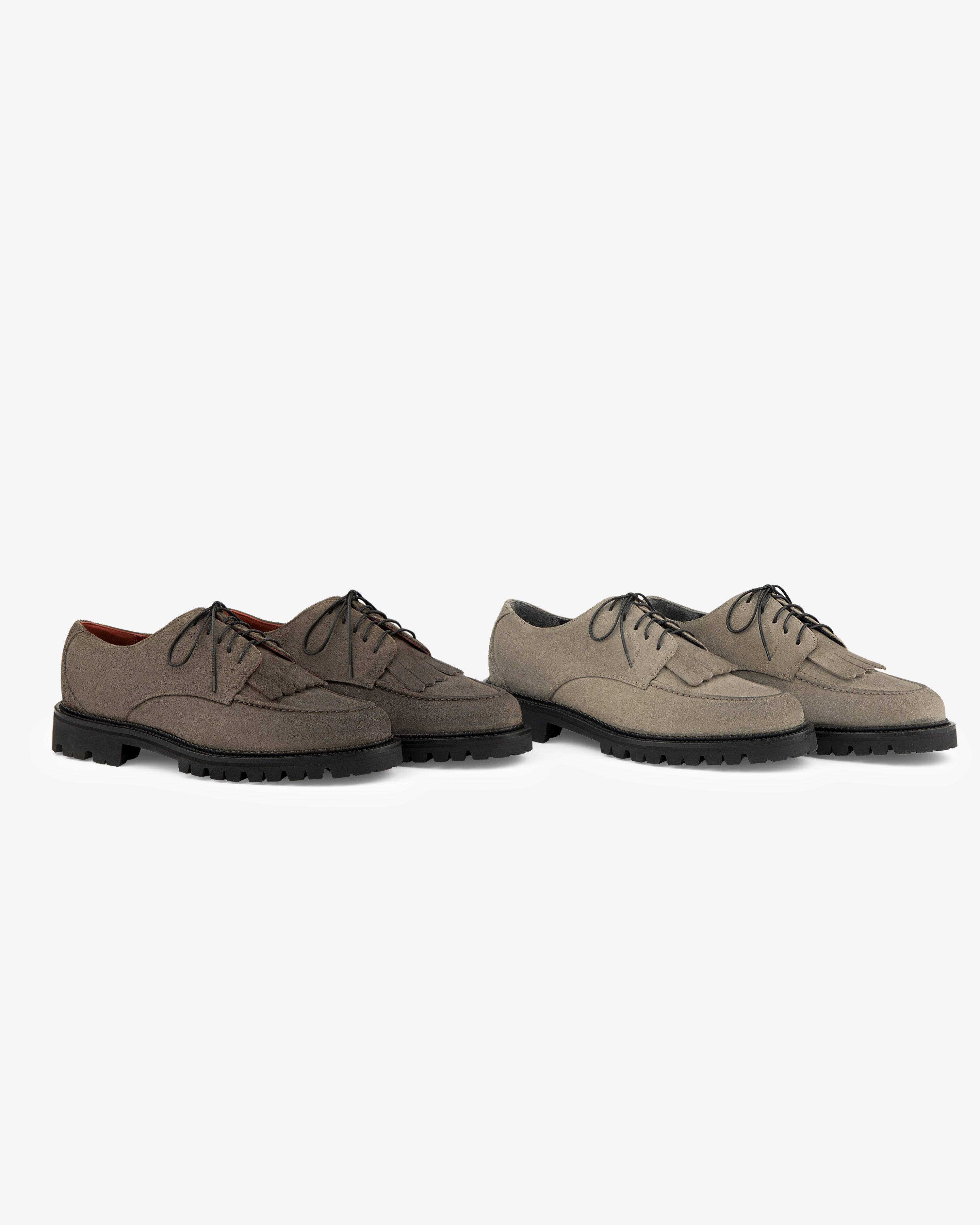 Suede Lug Sole Derby 4