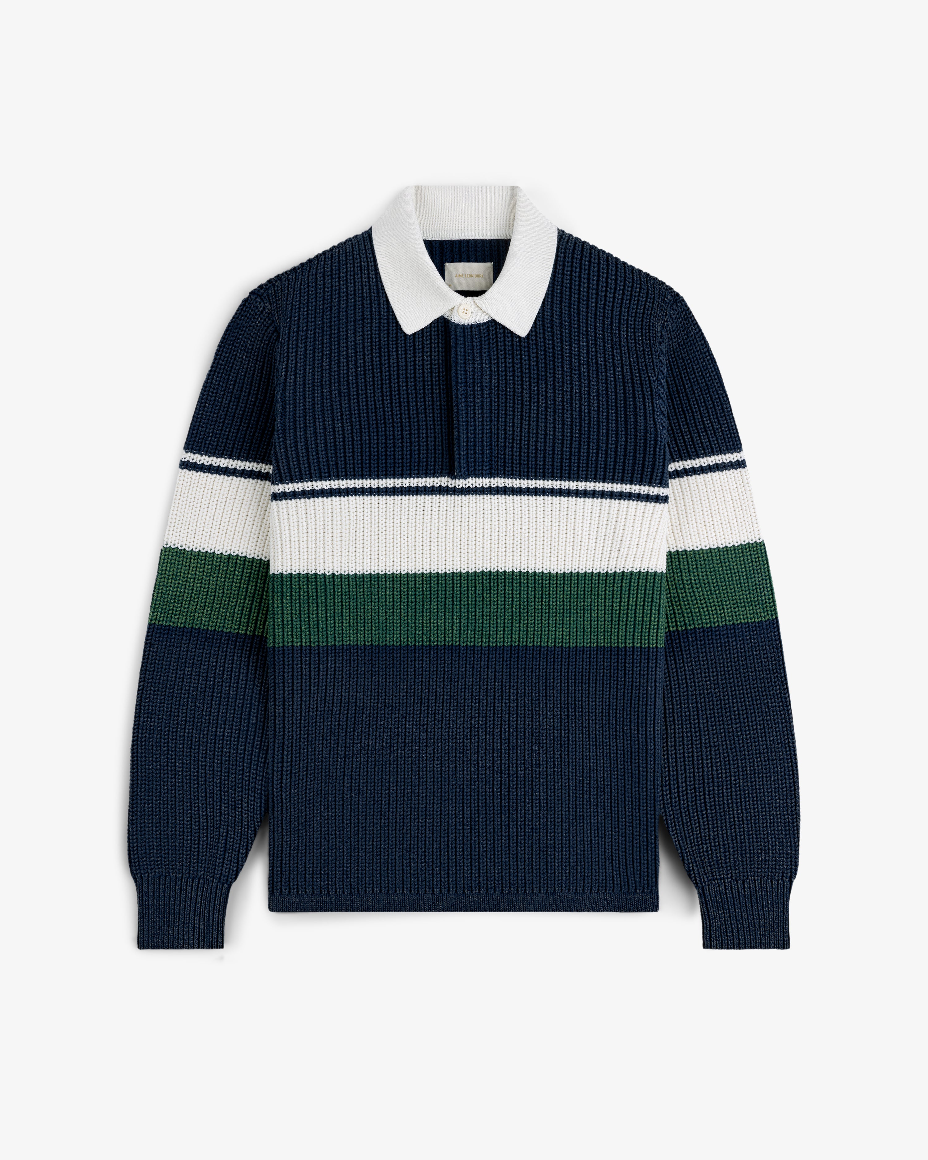 Striped Knit Rugby 2