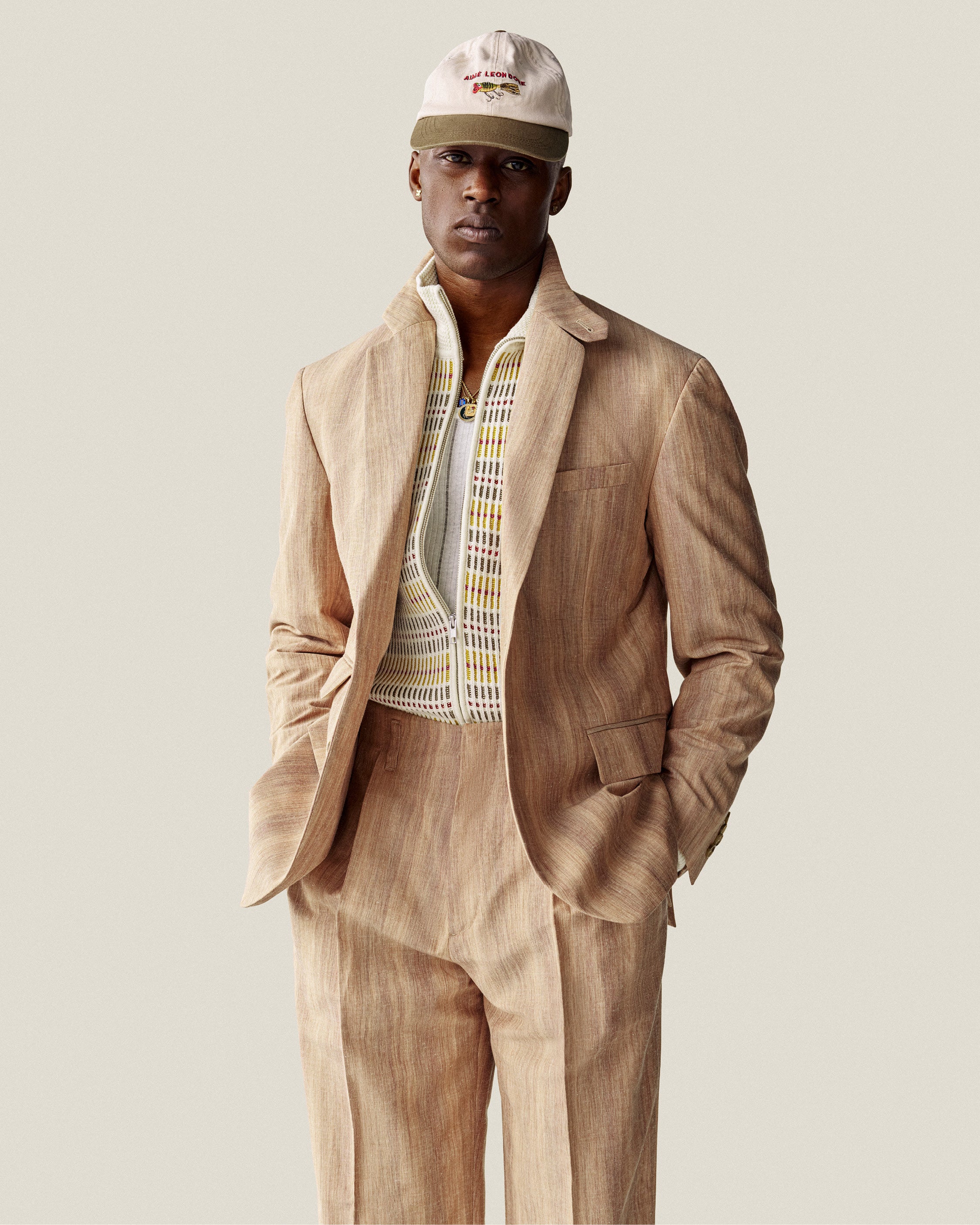 Multi Color Knit Track Sweater 3