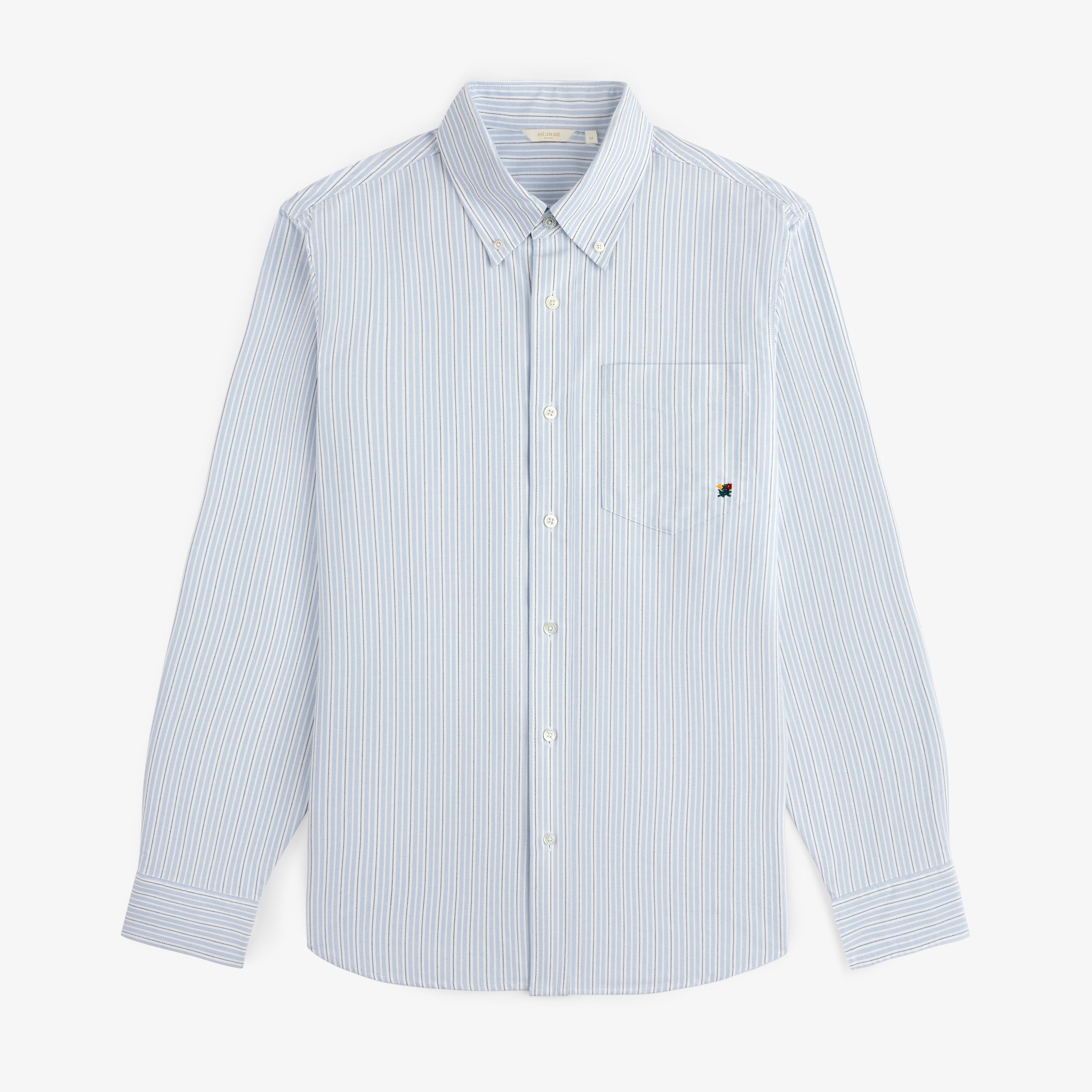 Yarn Dyed Striped Crest Shirt