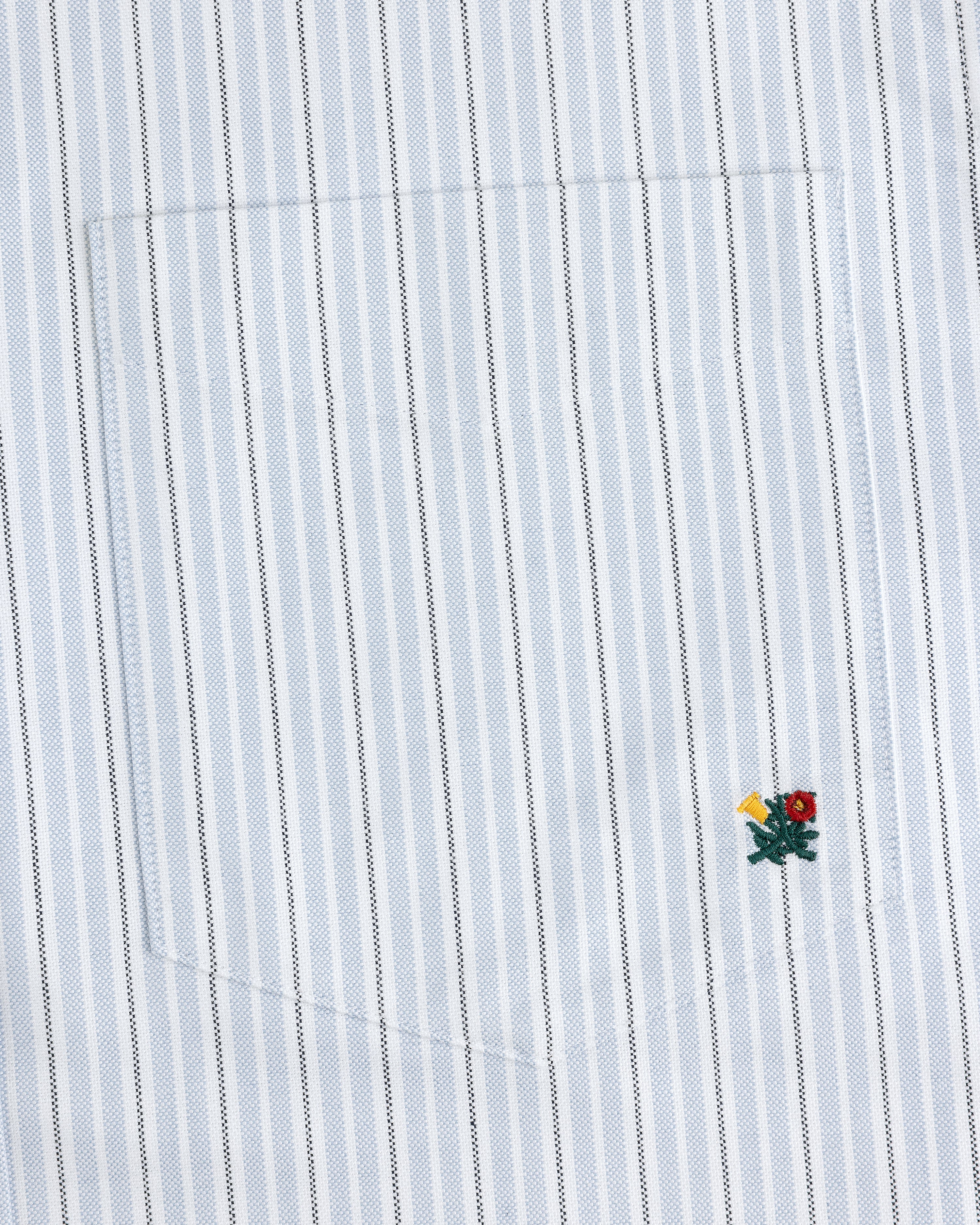 Yarn Dyed Striped Crest Shirt 4