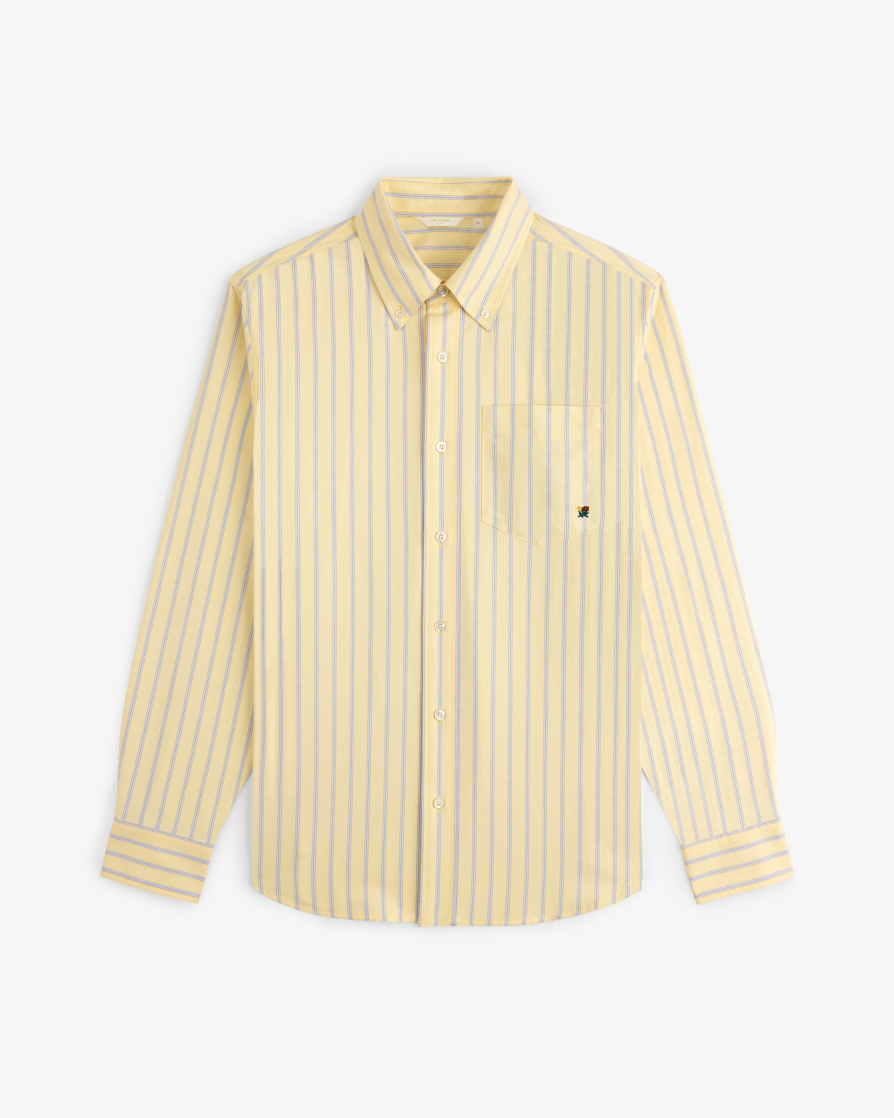 Yarn Dyed Striped Crest Shirt 2