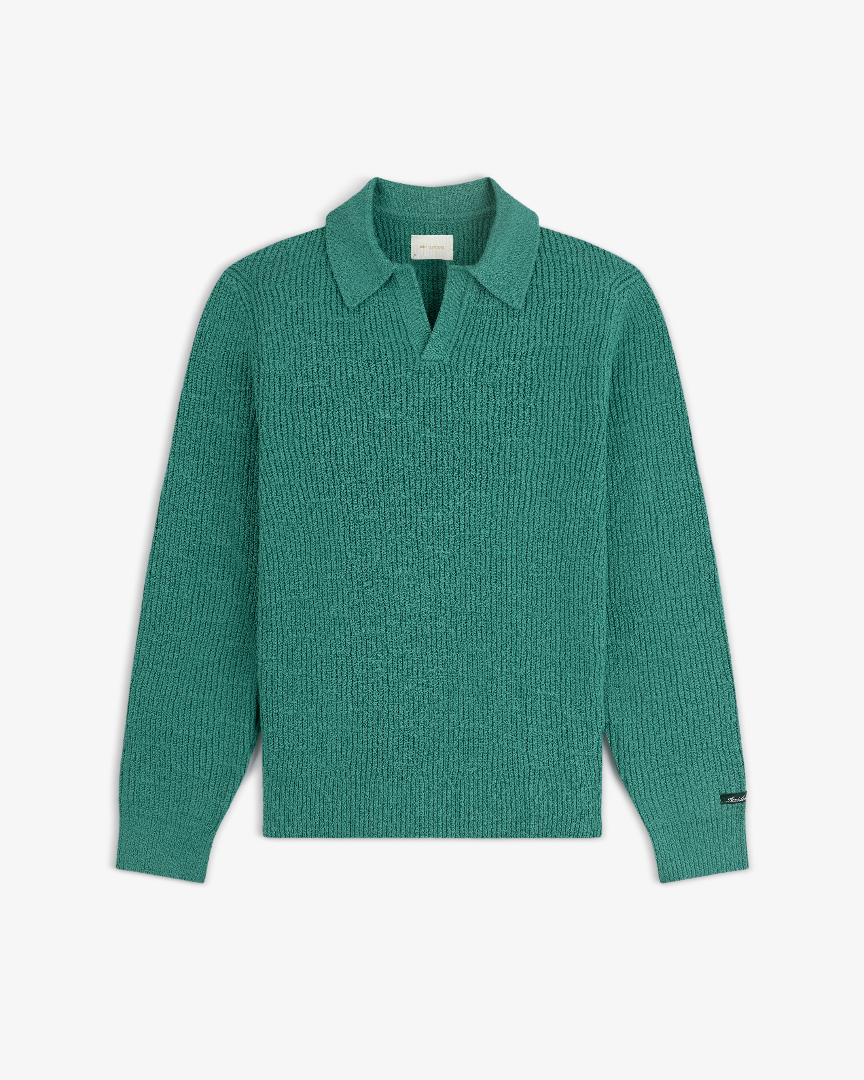 Long-Sleeve Boucle Polo 2