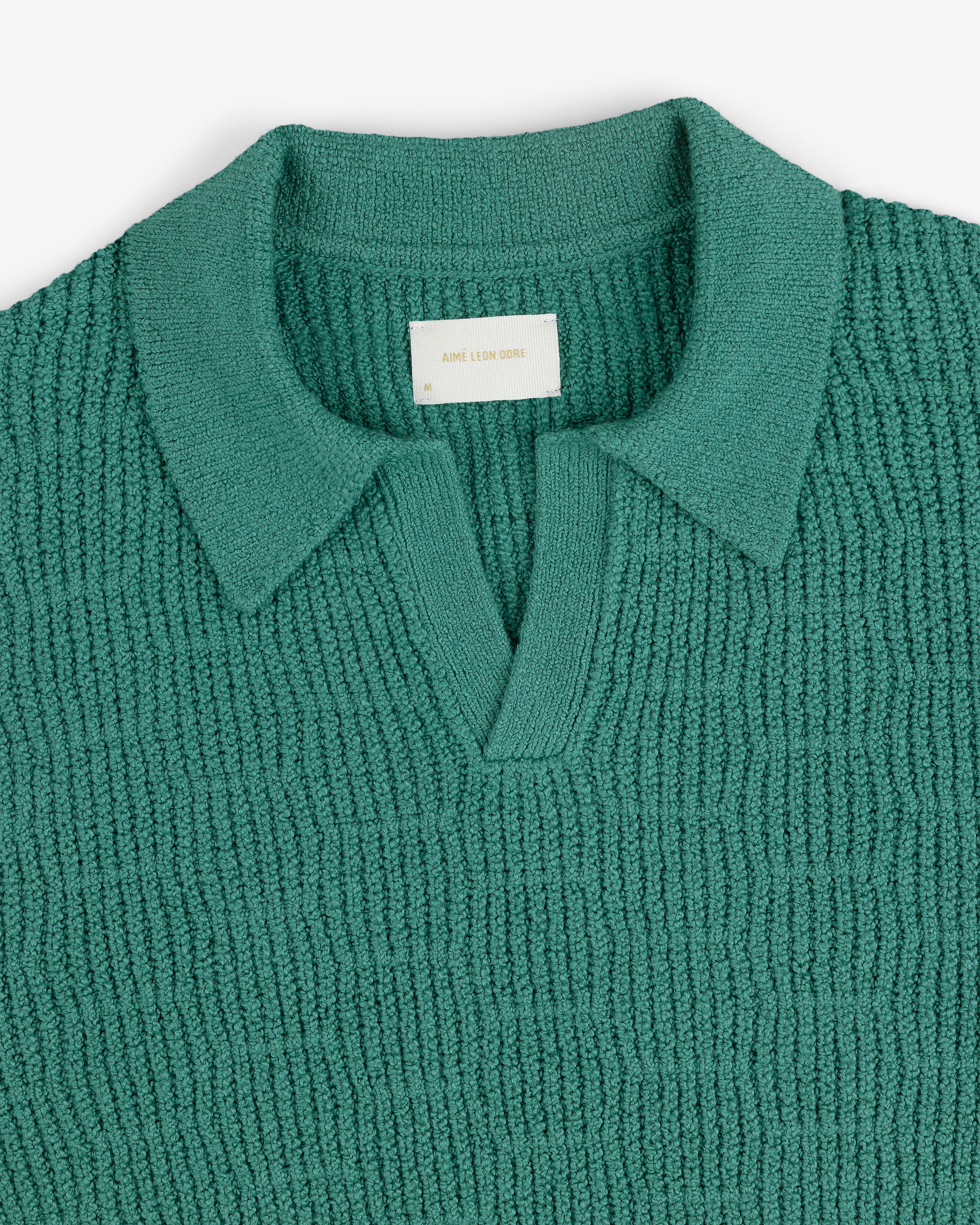 Long-Sleeve Boucle Polo 3