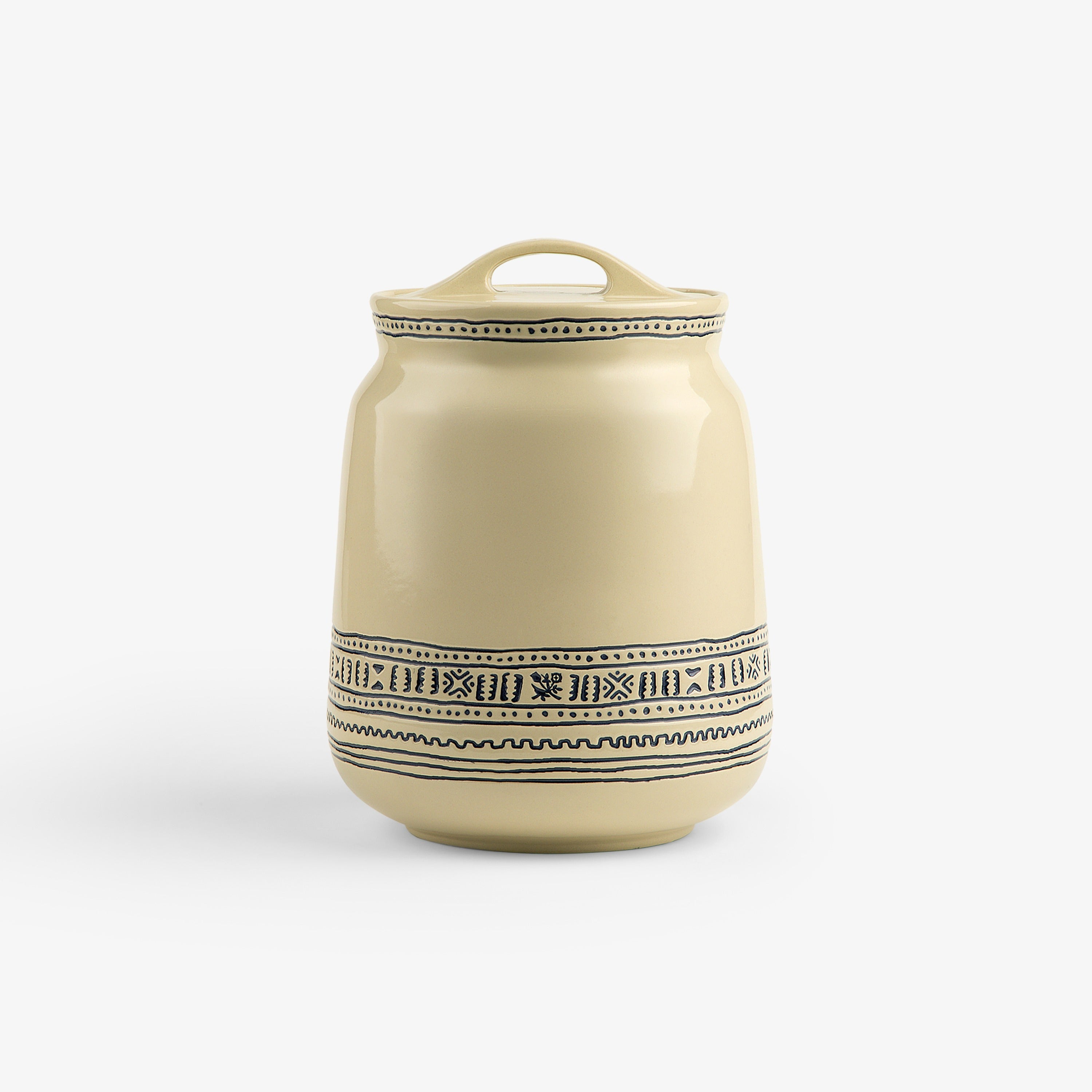 Textile Patterned Treat Jar