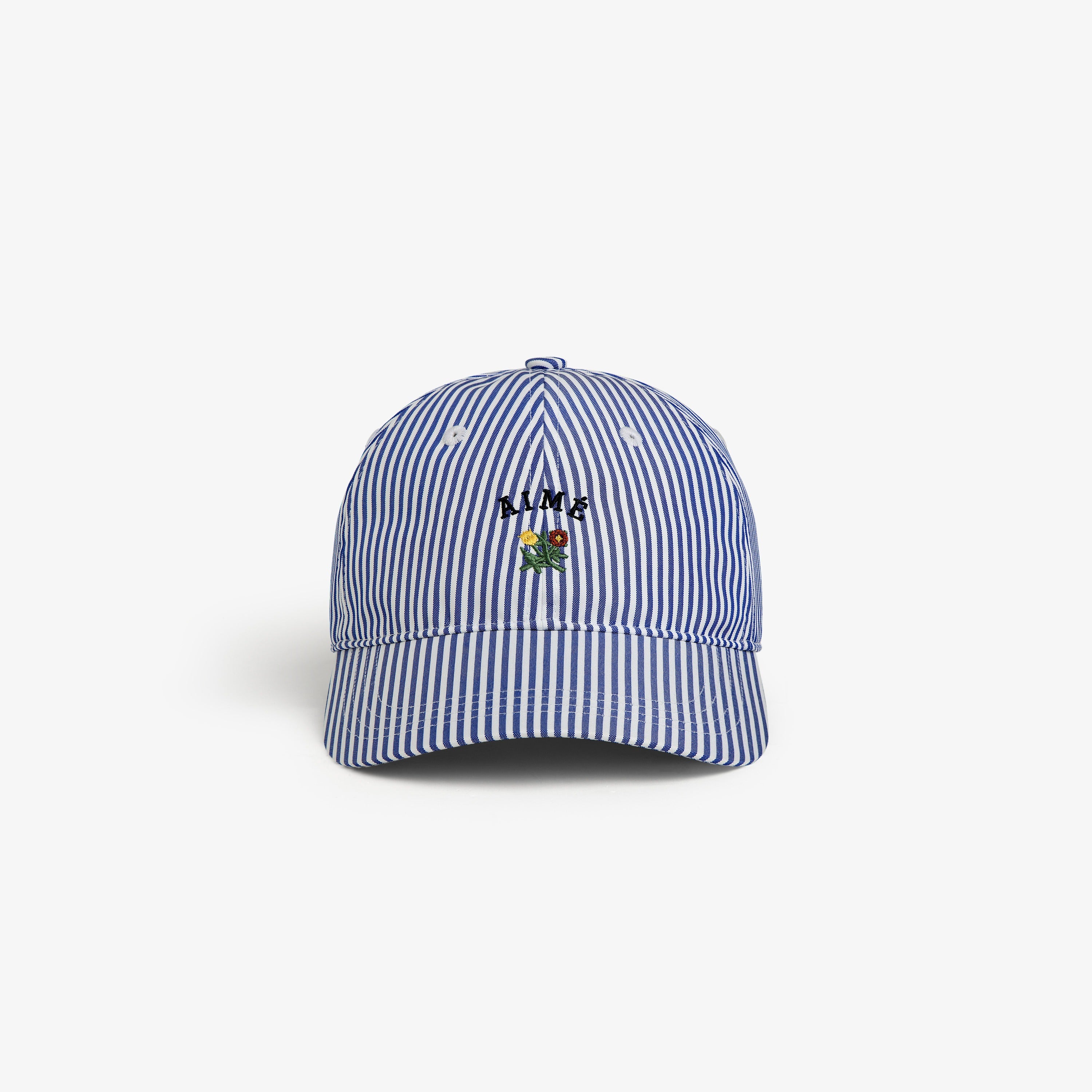 Striped Crest Logo Hat