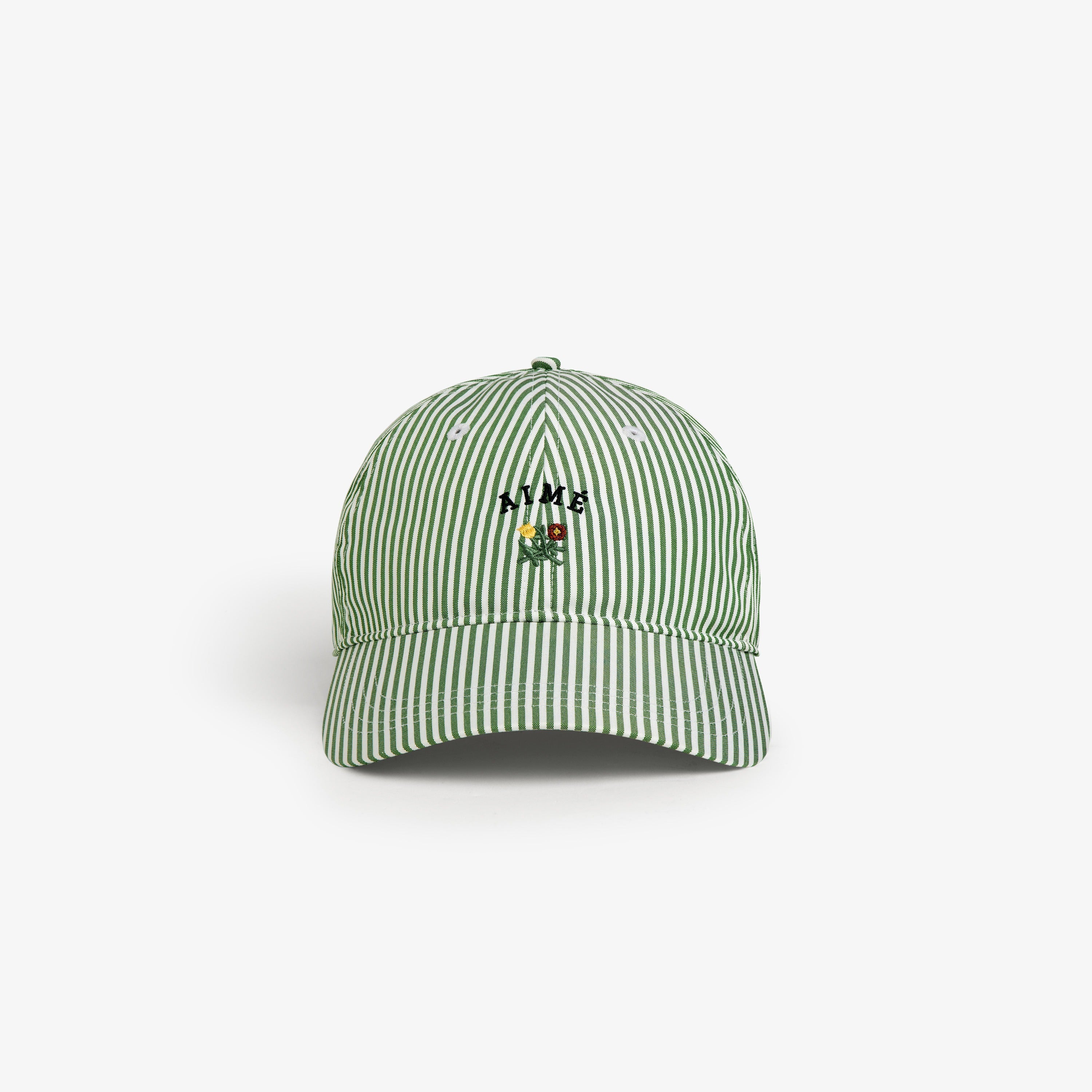Striped Crest Logo Hat