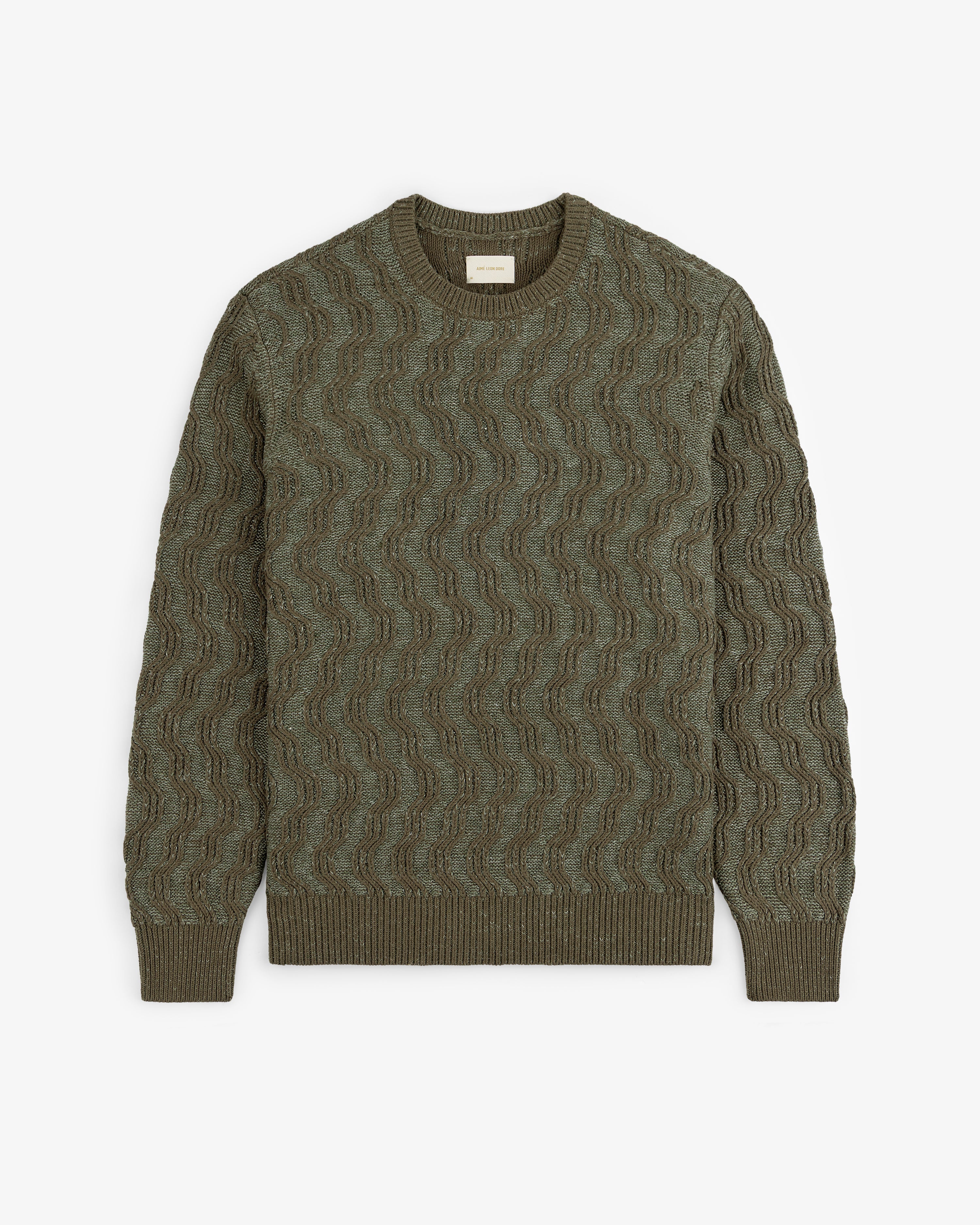Linen Blend Cable Knit Sweater 2