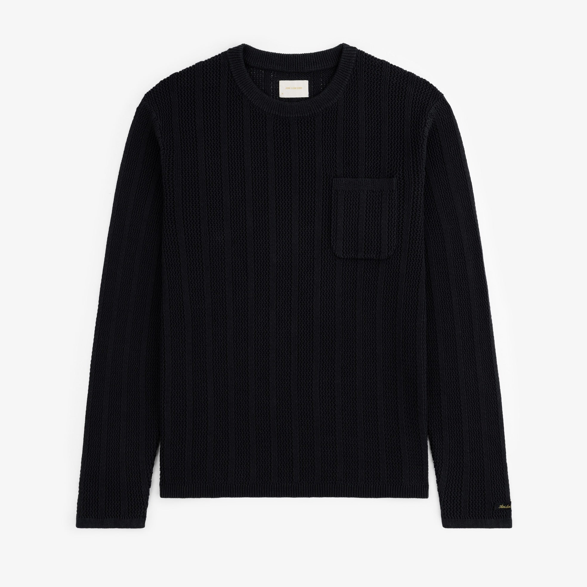 Racking Stitch Crewneck Sweater