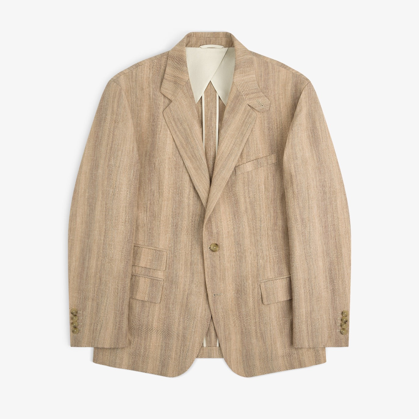 Single-Breasted Safari Suit Jacket