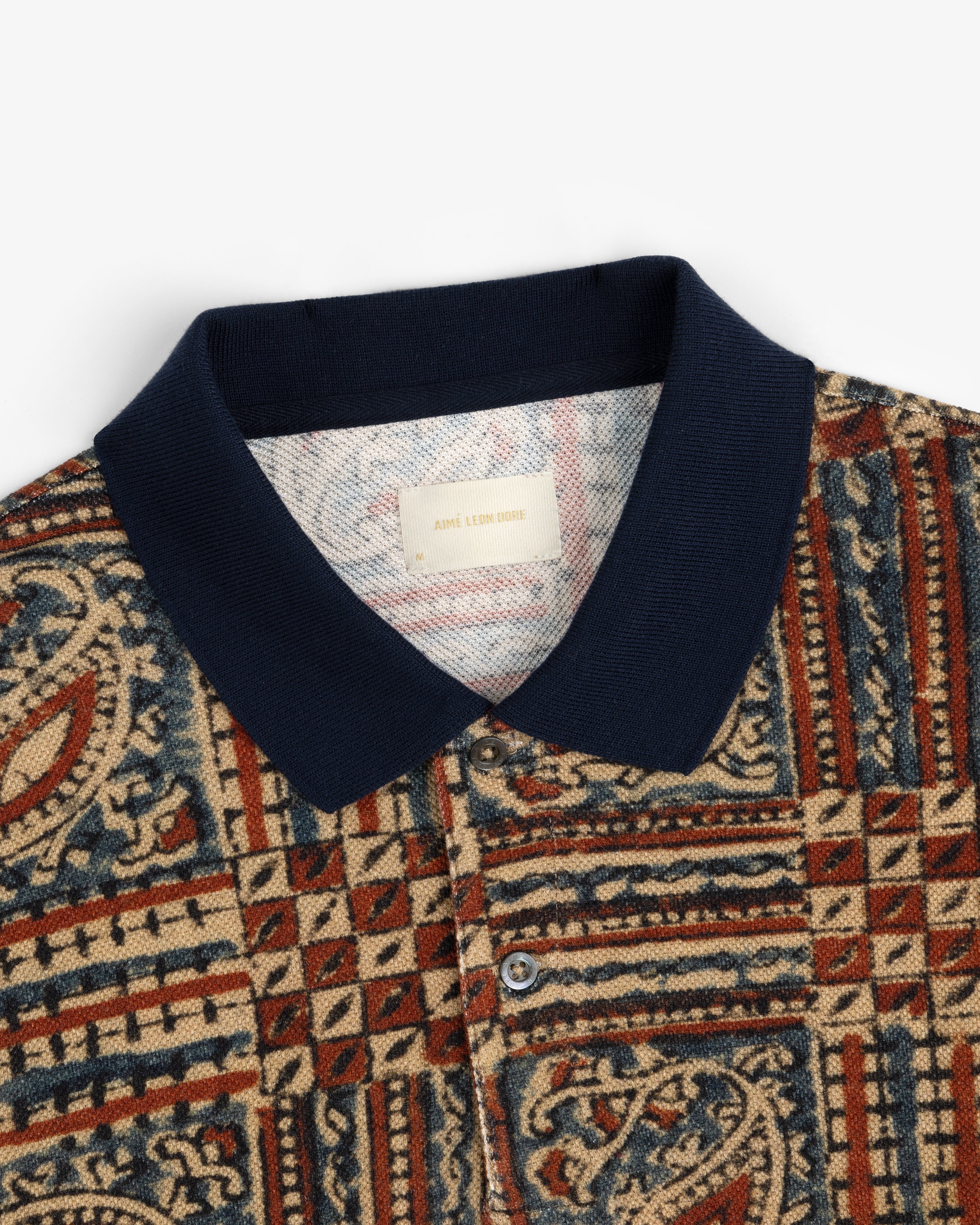Paisley Printed Piqué Polo 4