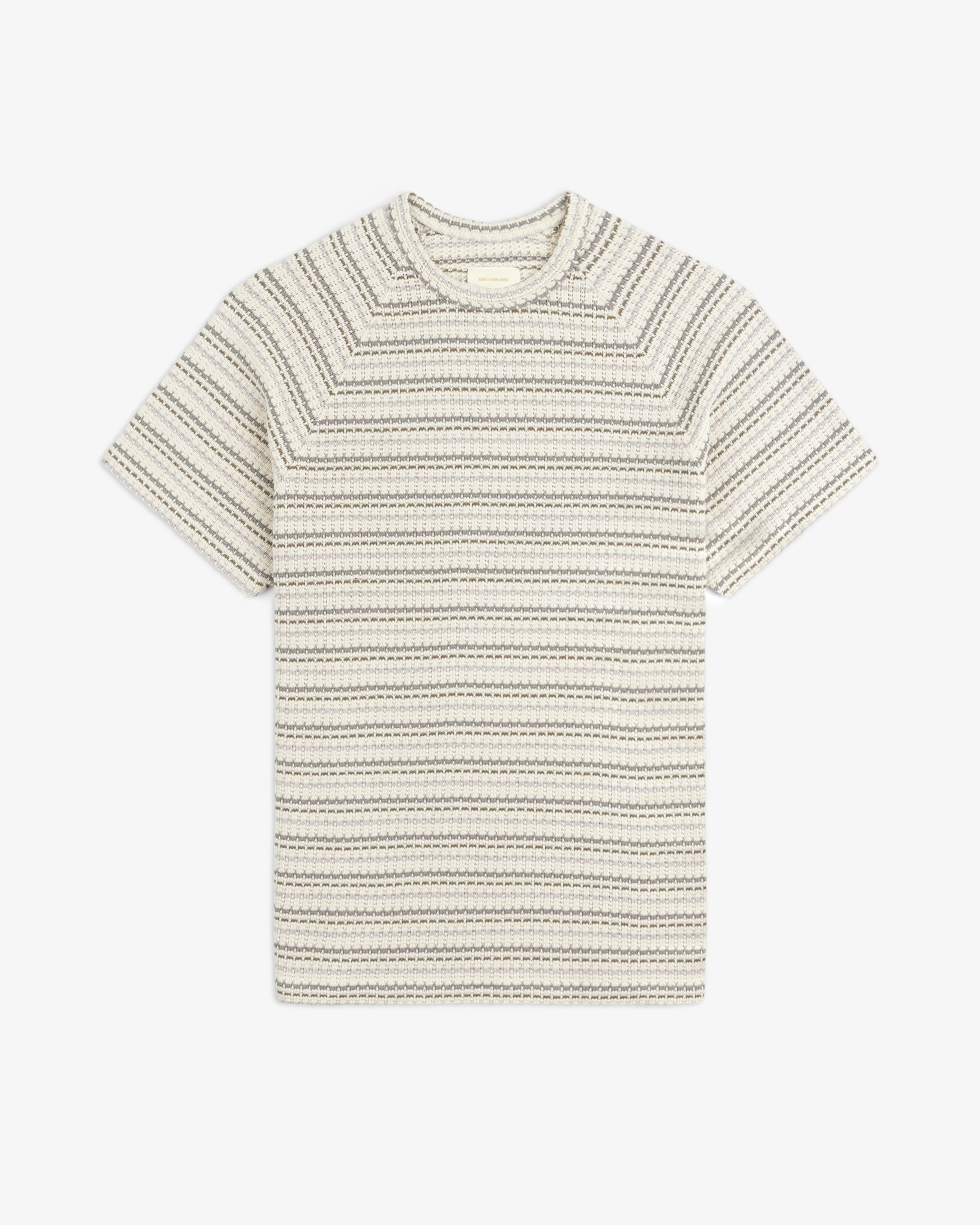 Jacquard Striped Tee 2