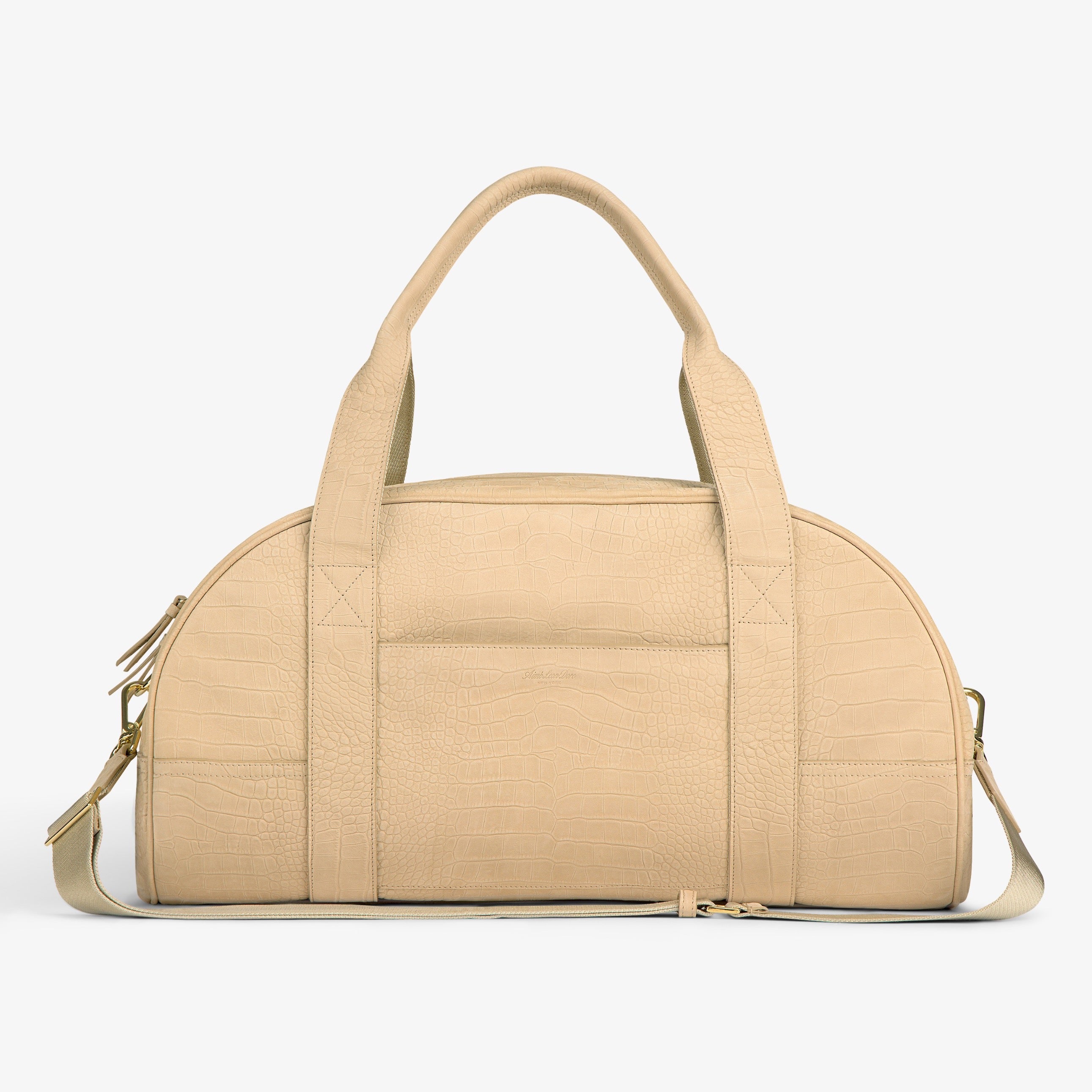 Croc-Embossed Nubuck Duffle