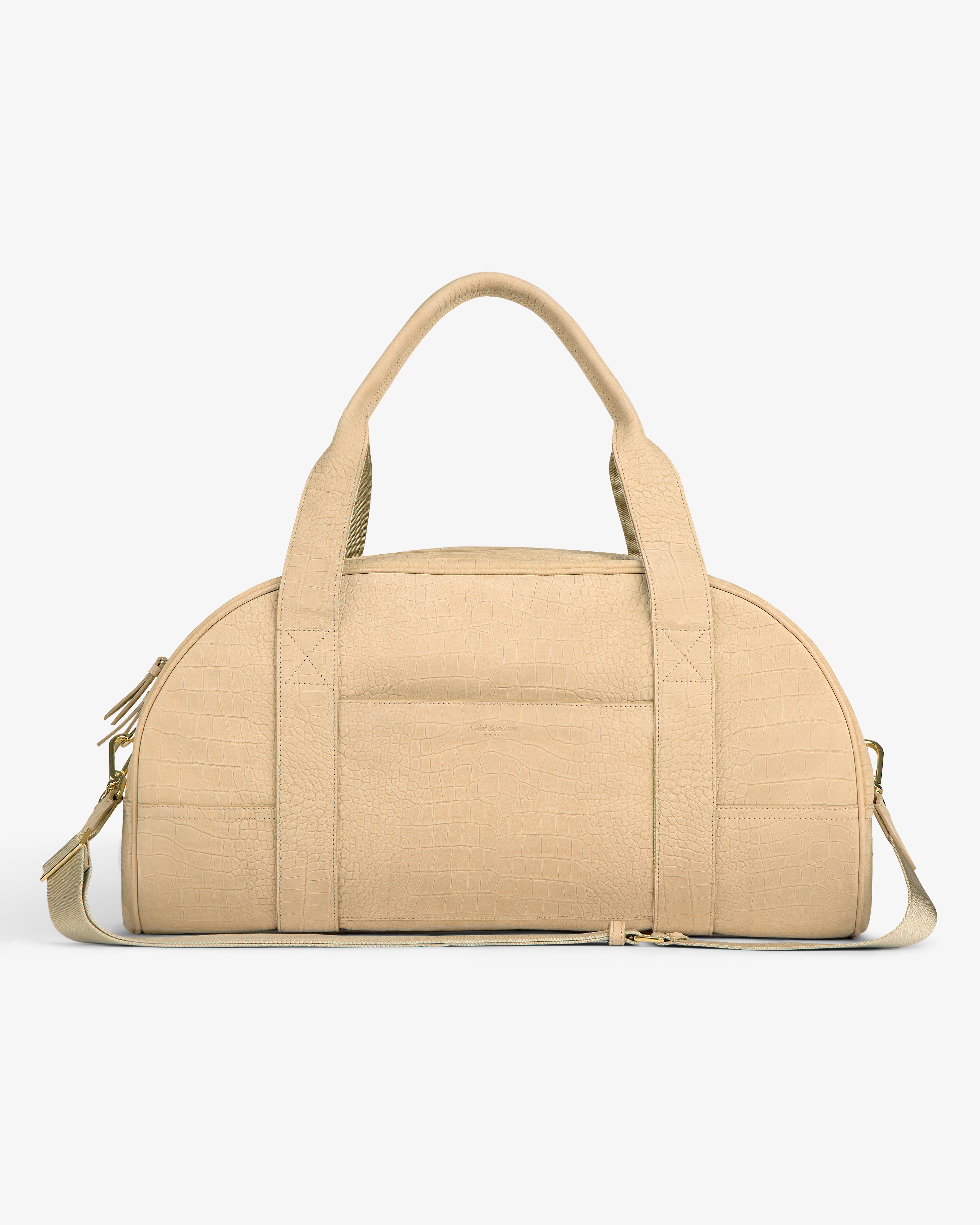 Croc-Embossed Nubuck Duffle 2