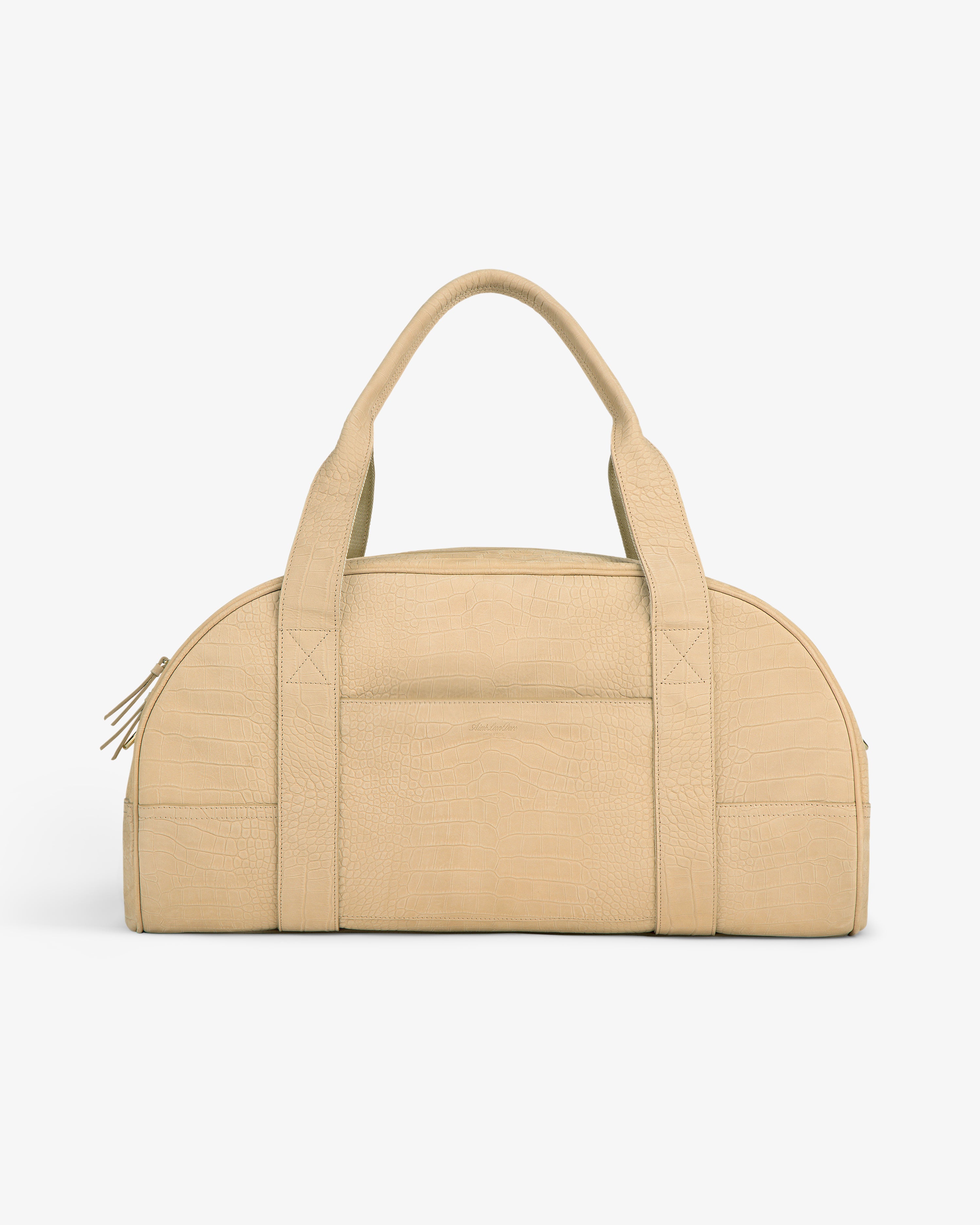 Croc-Embossed Nubuck Duffle 3