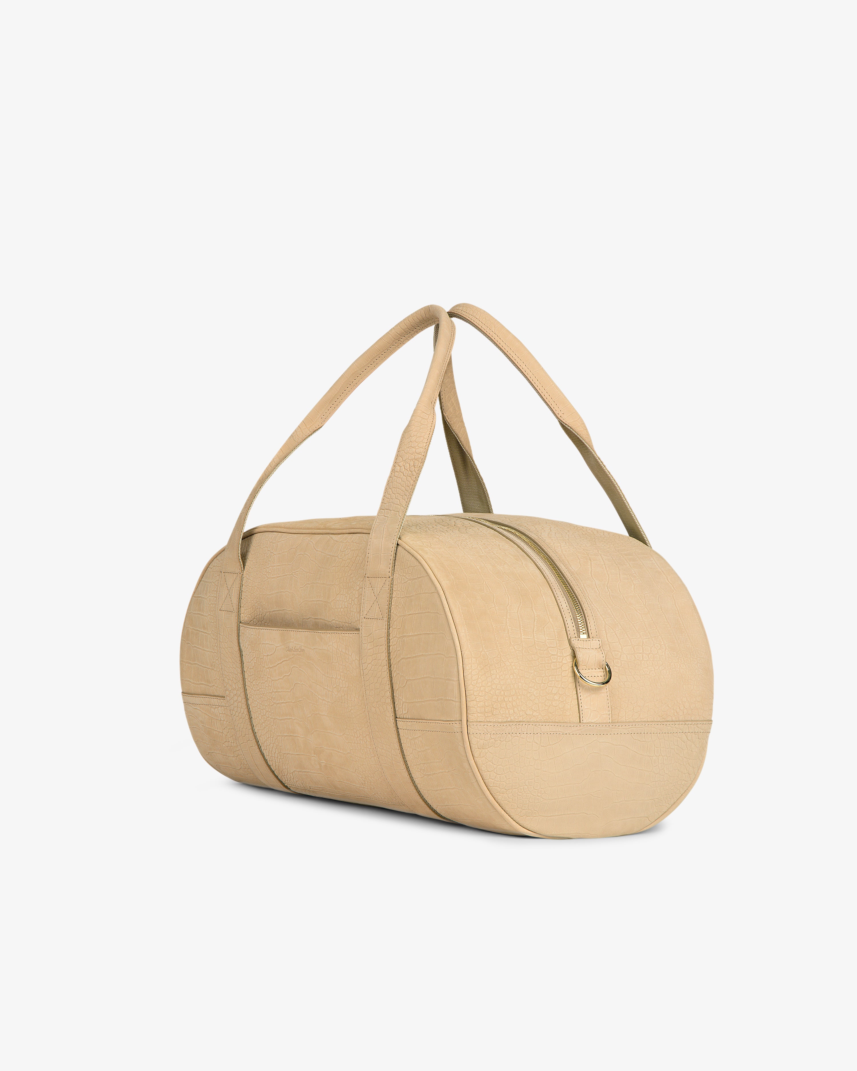Croc-Embossed Nubuck Duffle 4
