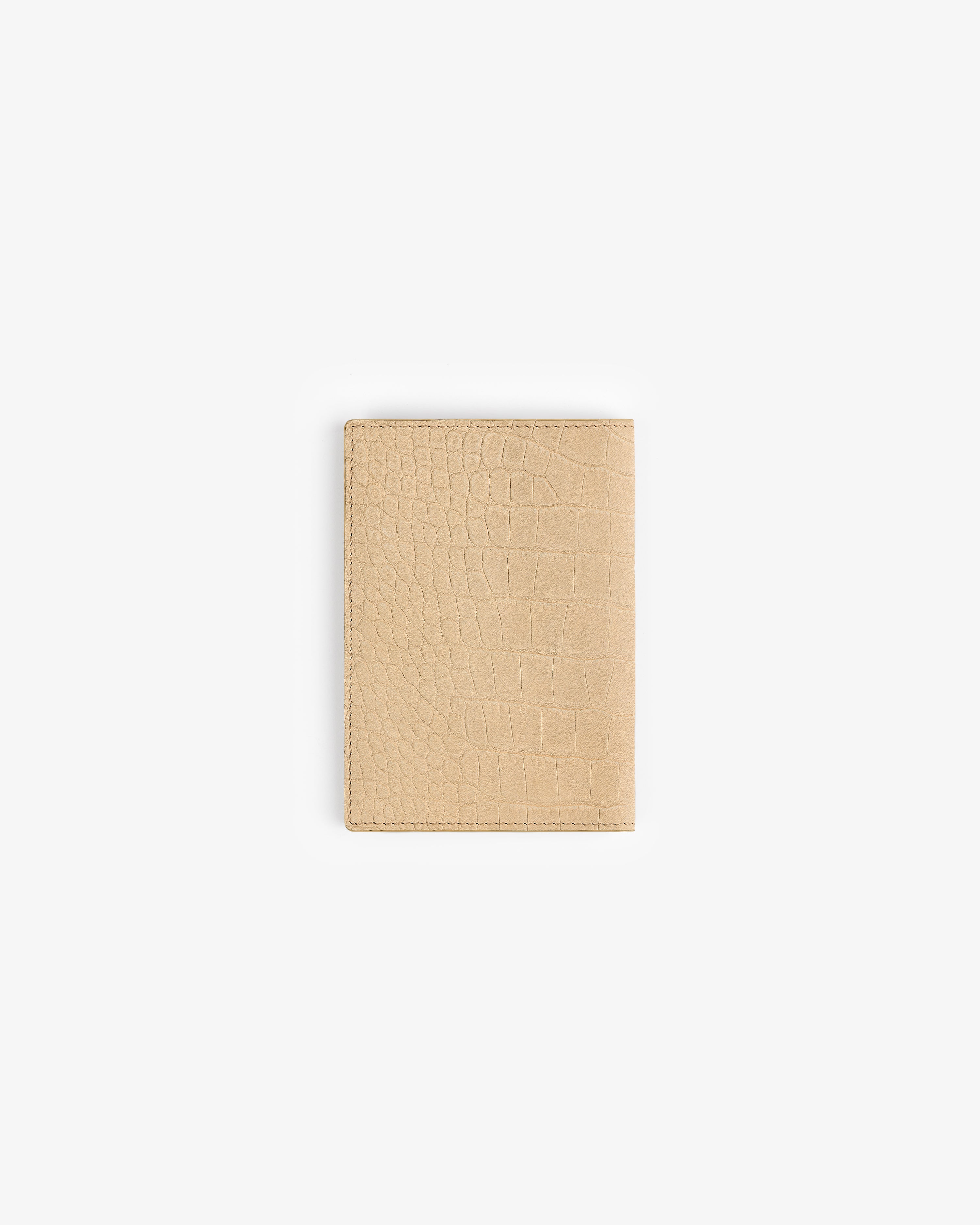 Croc-Embossed Nubuck Passport Holder 3