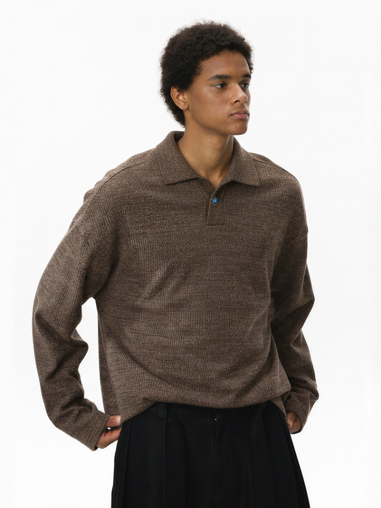 Alpine Rib Knit Brown 2
