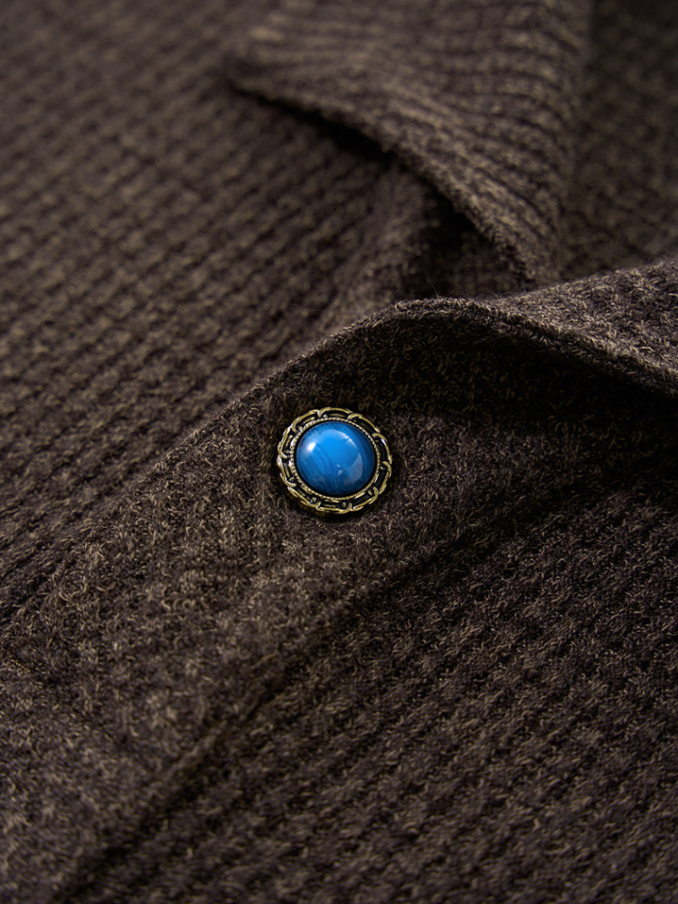 Alpine Rib Knit Brown 4