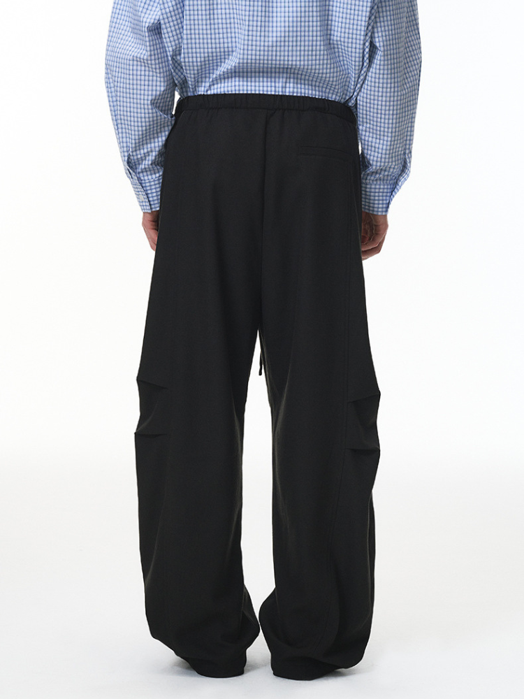 Loom Wide Trouser Black 3