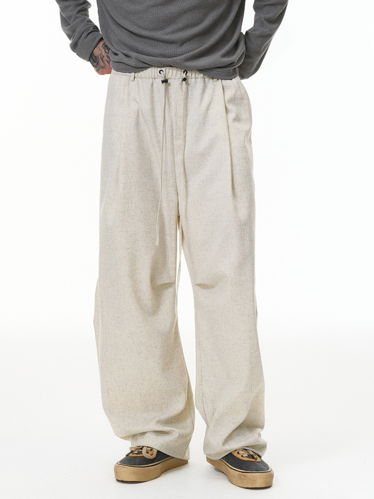 Loom Wide Trouser Beige 2