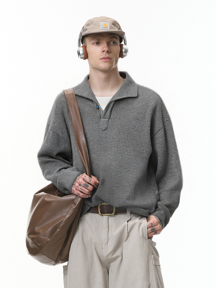 Alpine Rib Knit Grey 3