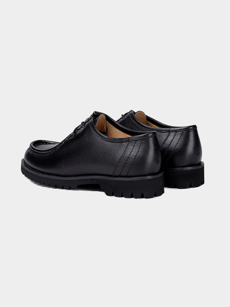 Lug Moc Derby Black 4