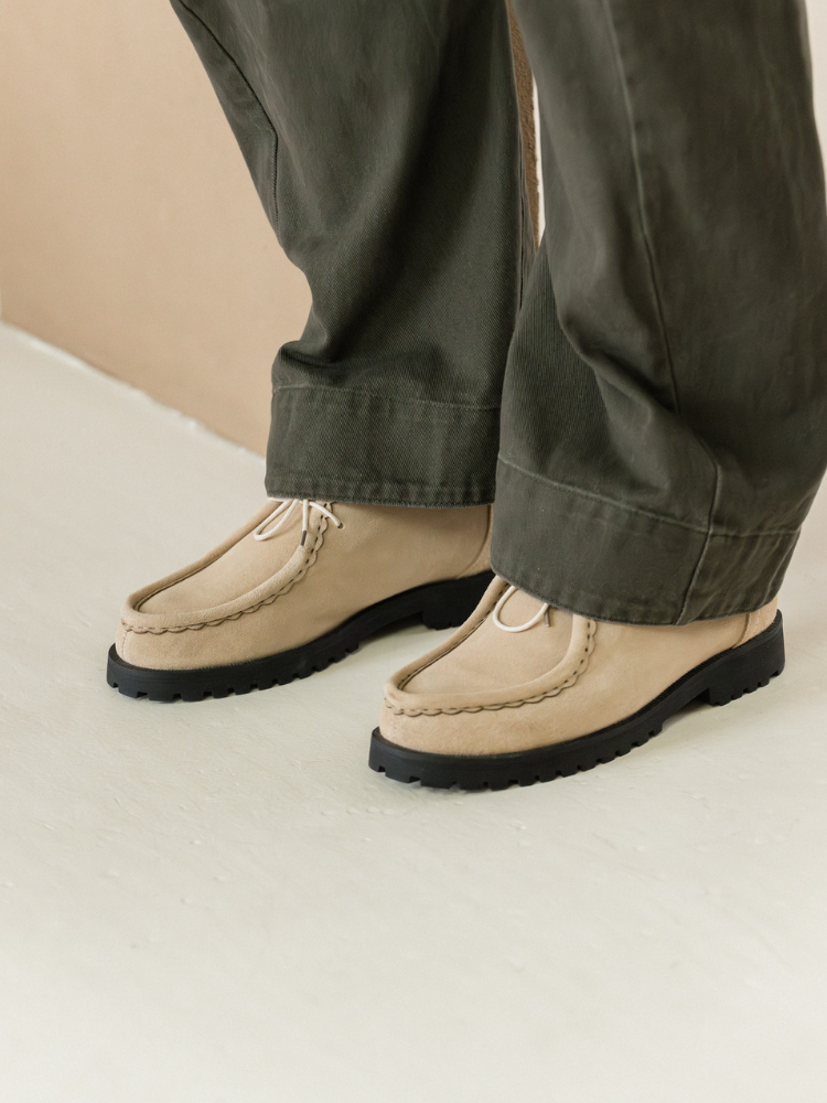 Lug Moc Derby Beige 4