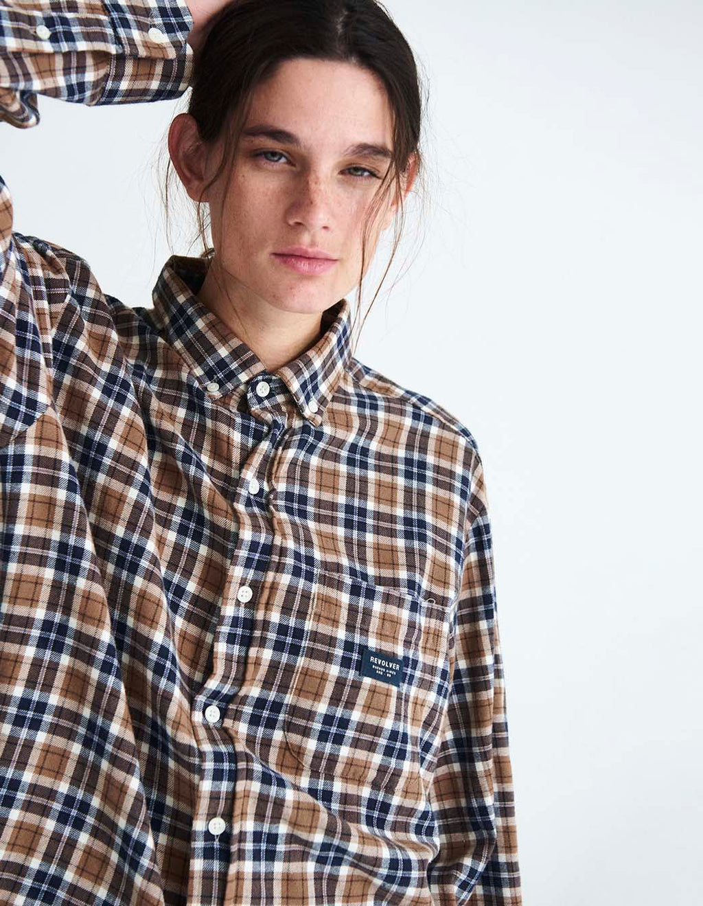 Camisa Aster Marrón Claro