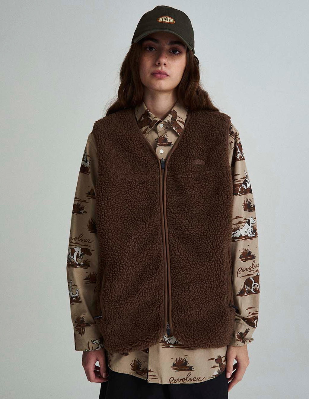 Chaleco Sherpa Marrón