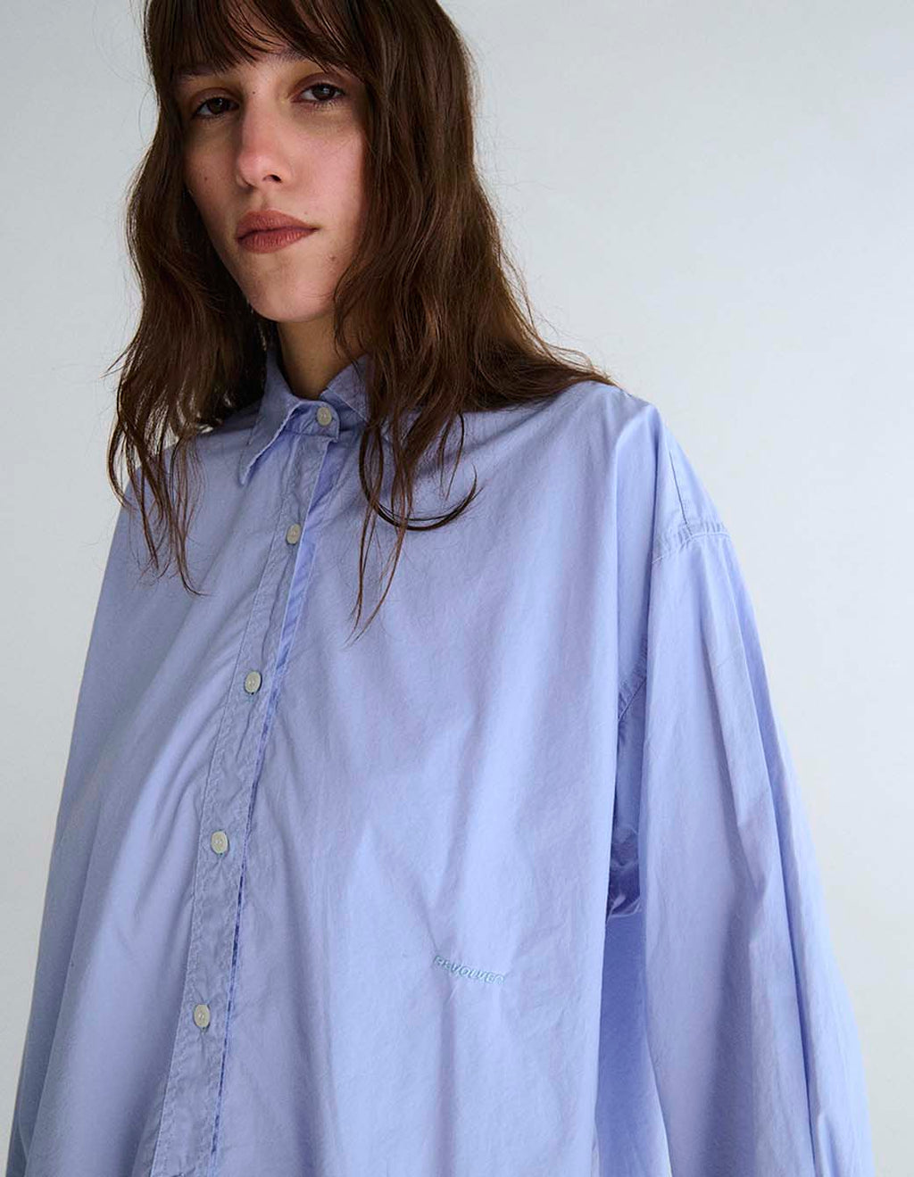 Camisa Eron M/L Celeste