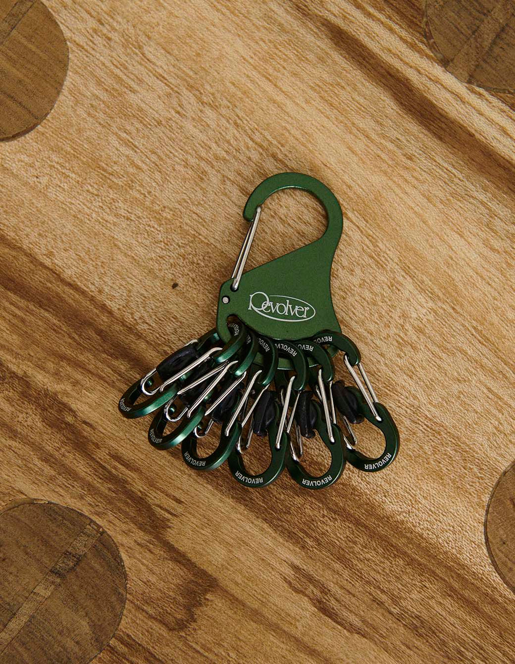 Llavero Mosquetón Montaña Verde