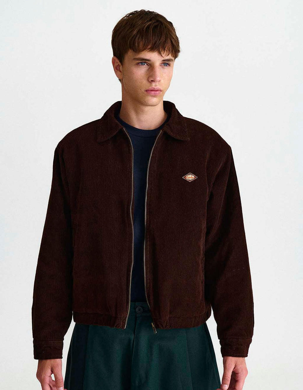 Campera Bear Cord Abrigo Marrón