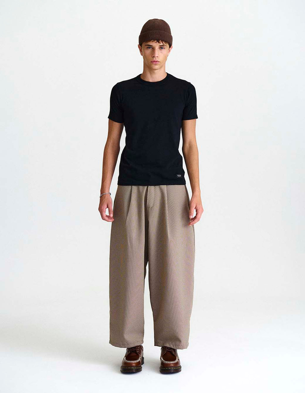 Pantalón Fuji Cuadros Beige