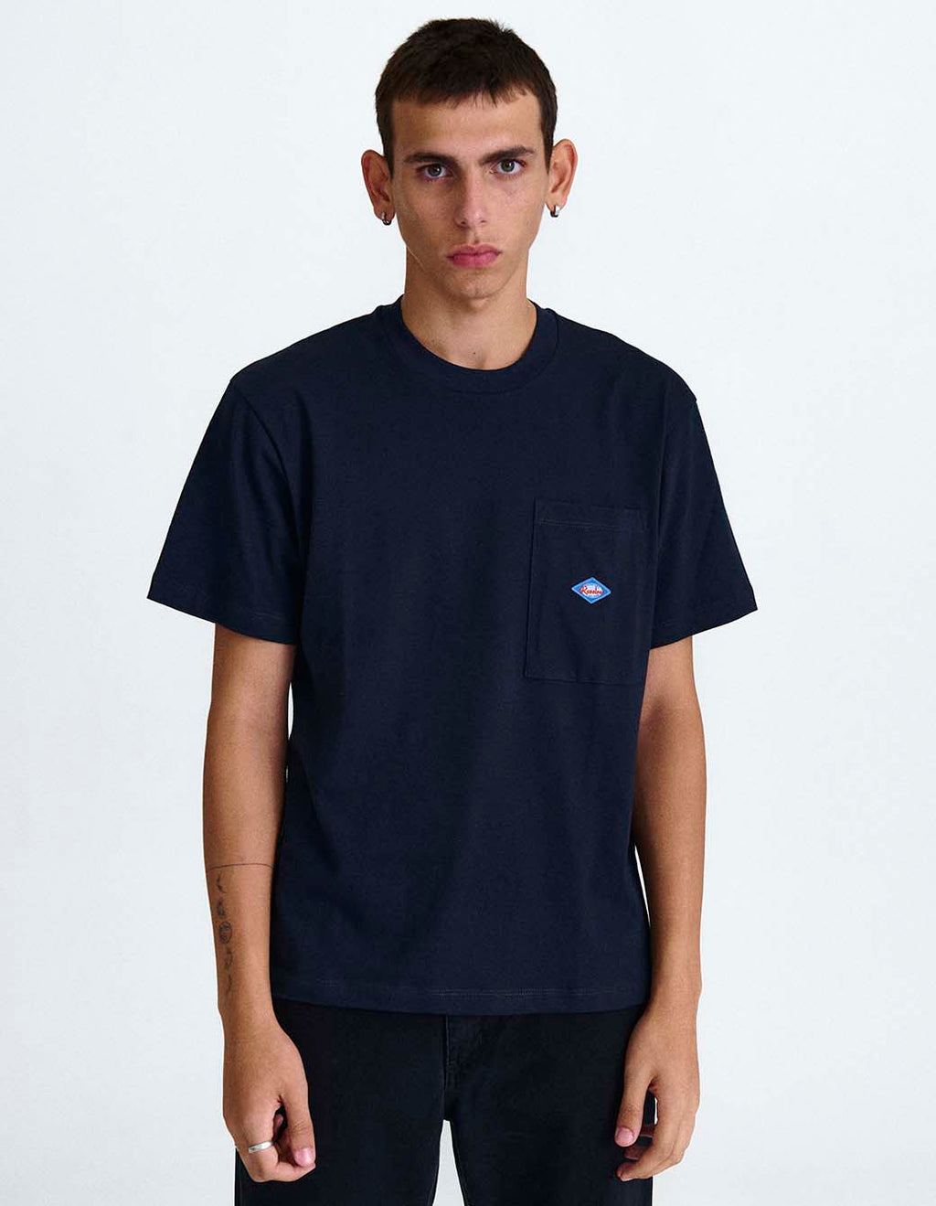 Remera Labor Bolsillo Pesada Azul