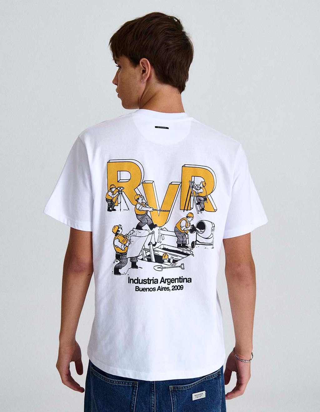 Remera Labor Constructores Blanco