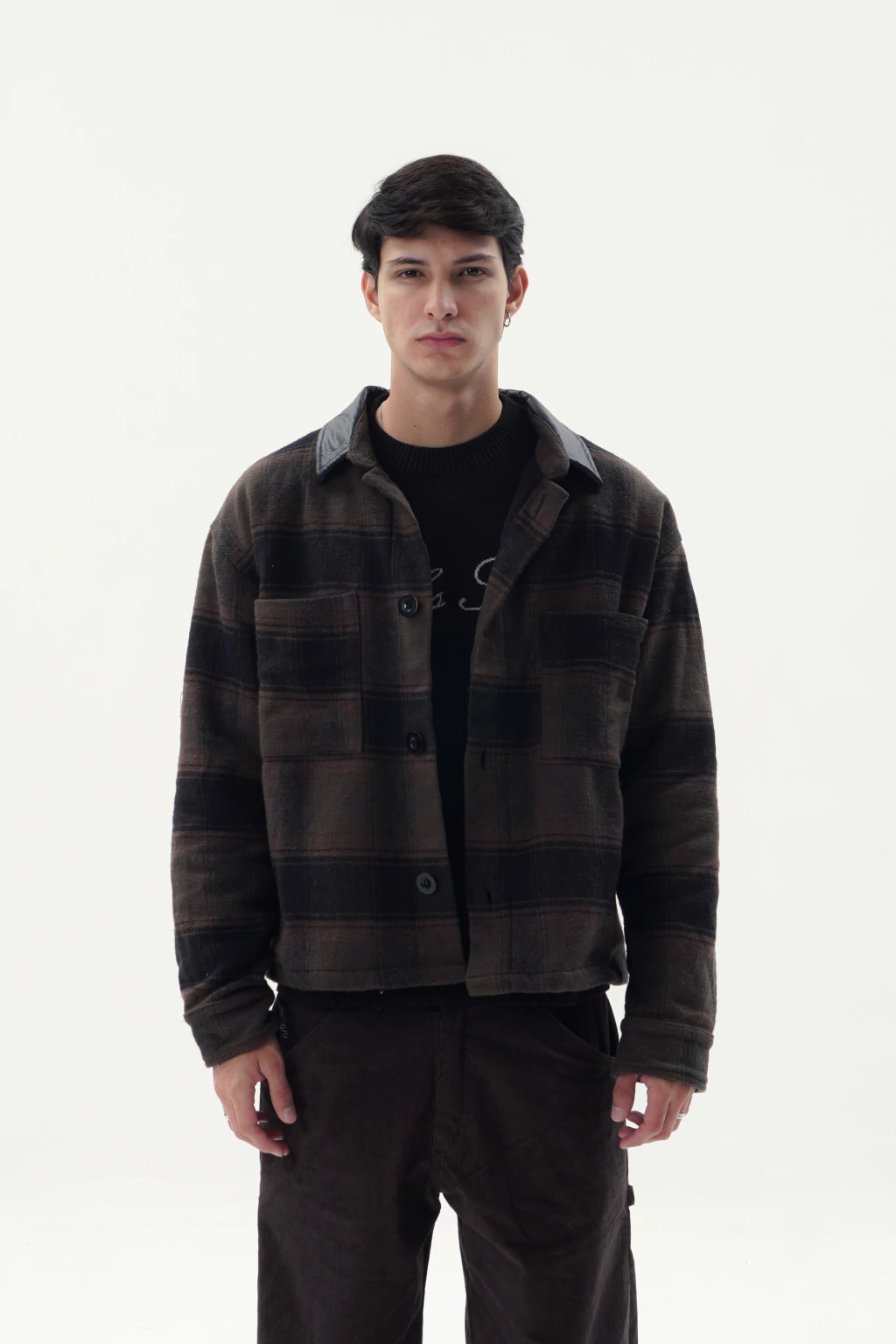 OVERSHIRT CHACRA CHOCOLATE AND GREEN